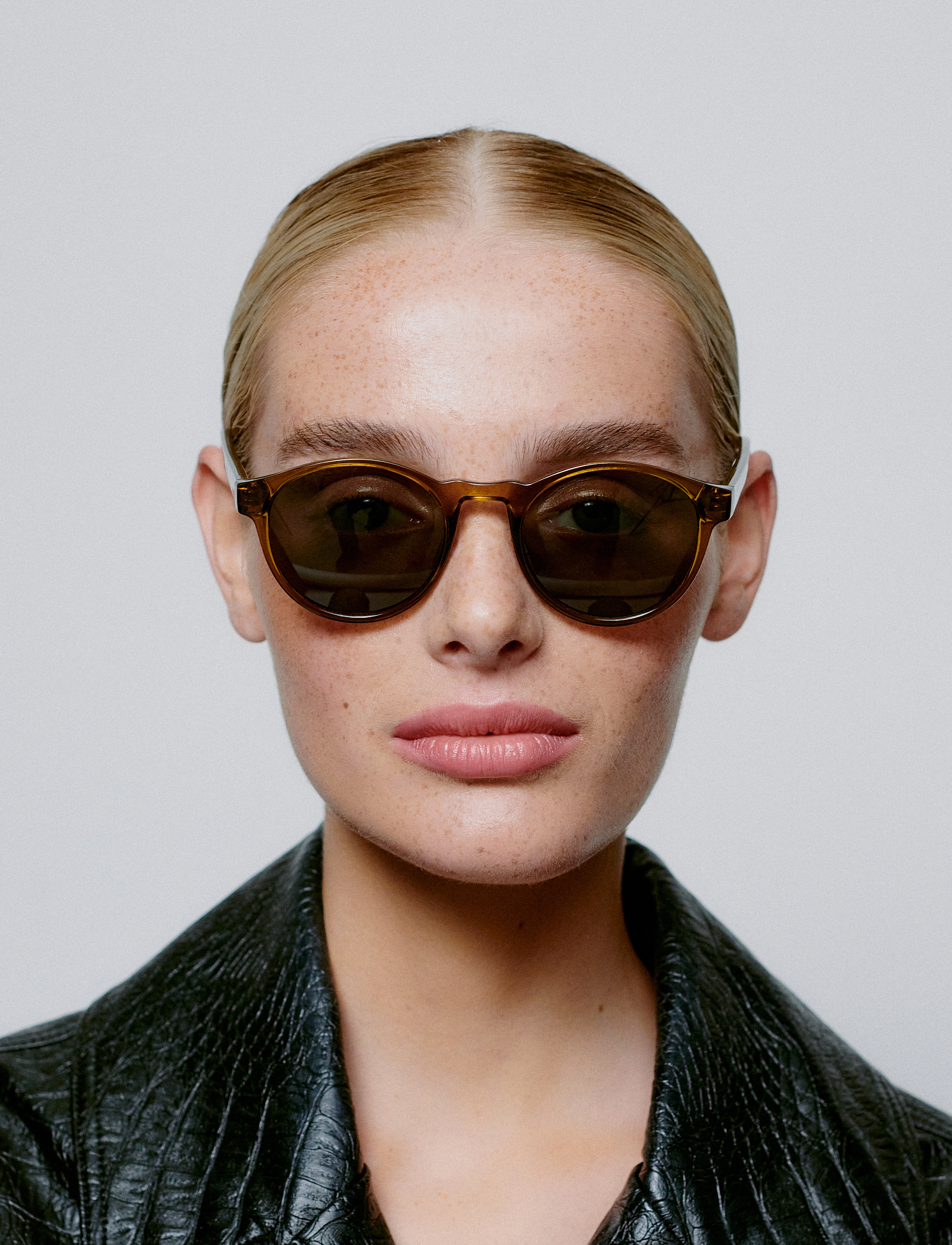 A.Kjærbede Marvin, One Size, Sunglasses, Braun - Round Frame Frauen