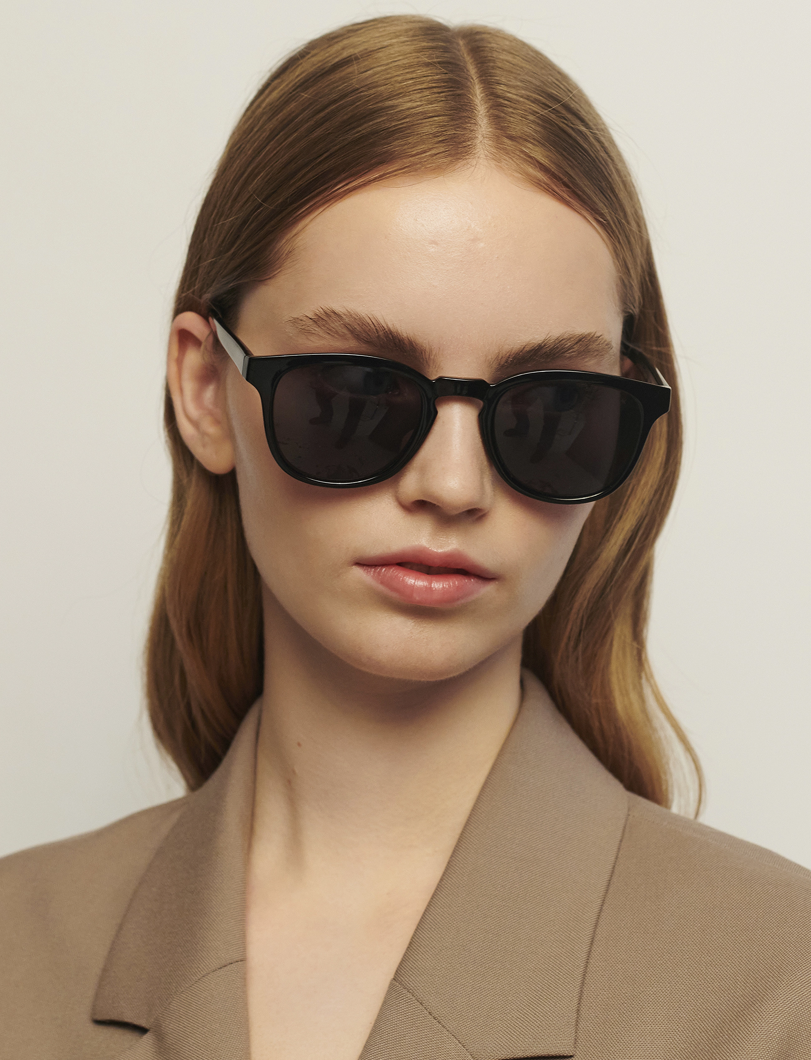 A.Kjærbede Bate, One Size, Sunglasses, Schwarz - Round Frame Frauen