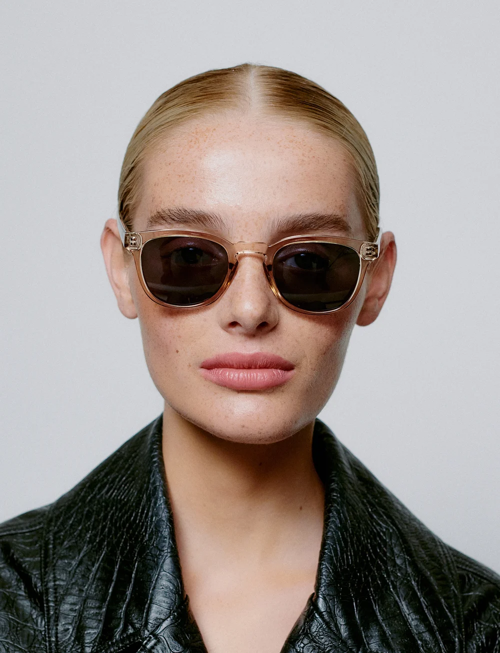 A.Kjærbede - Bate - runde solbriller - champagne - 0