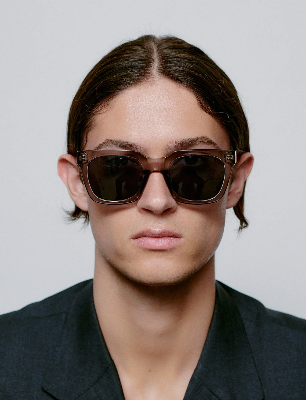 A.Kjærbede - Nancy - d-shaped solbriller - grey transparent - 5