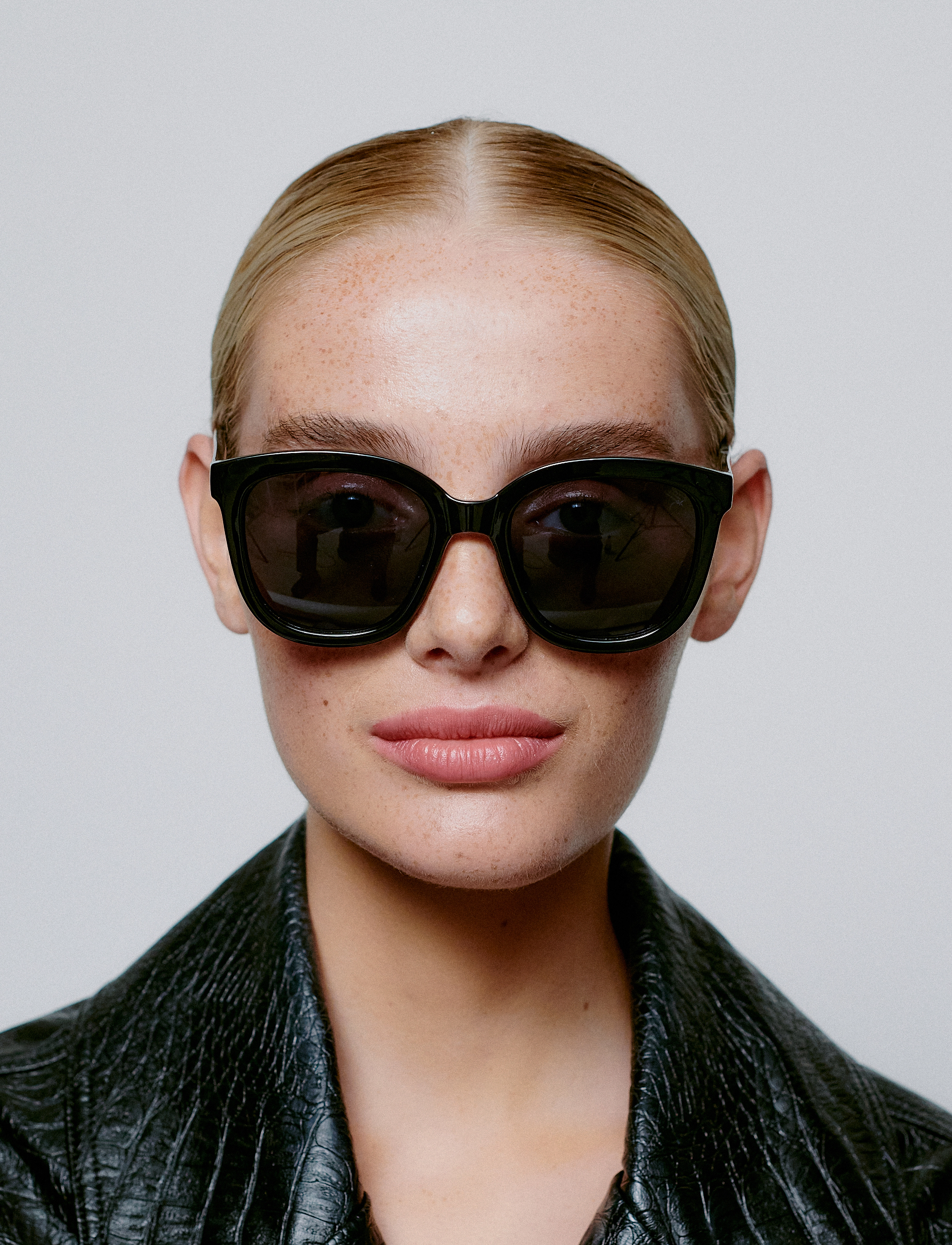 A.Kjærbede Billy, One Size, Sunglasses, Schwarz - Round Frame Frauen