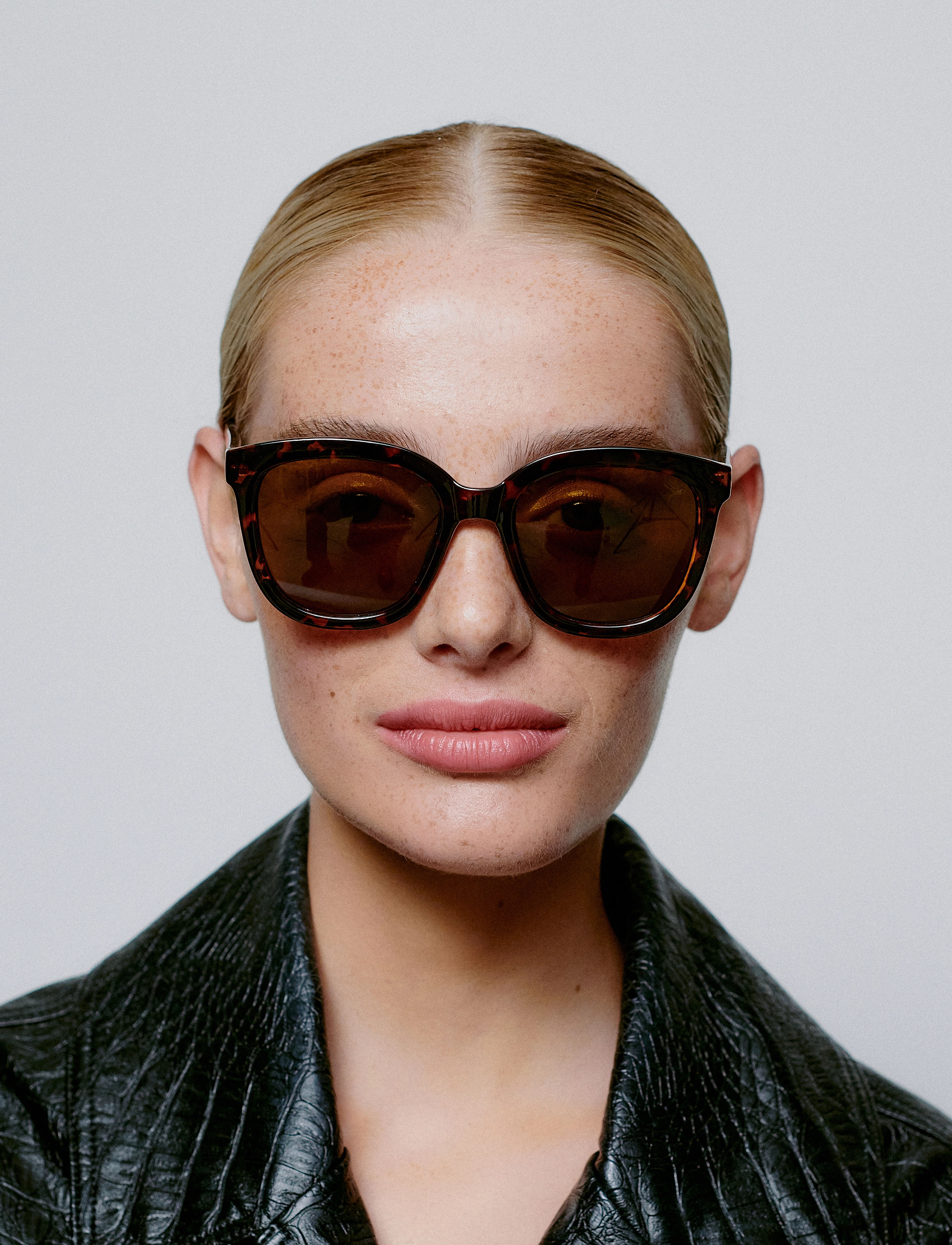 A.Kjærbede Billy, One Size, Sunglasses, Braun - Round Frame Frauen