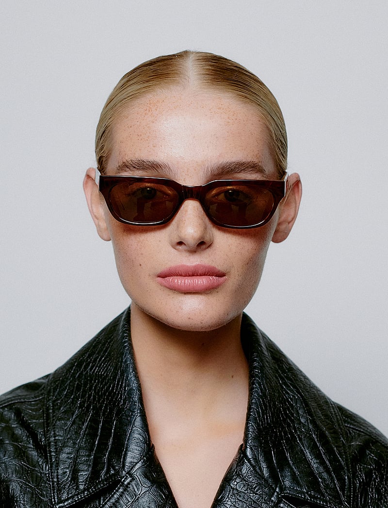 A.Kjærbede - Bror - fyrkantiga - brown/demi light brown transparent - 0