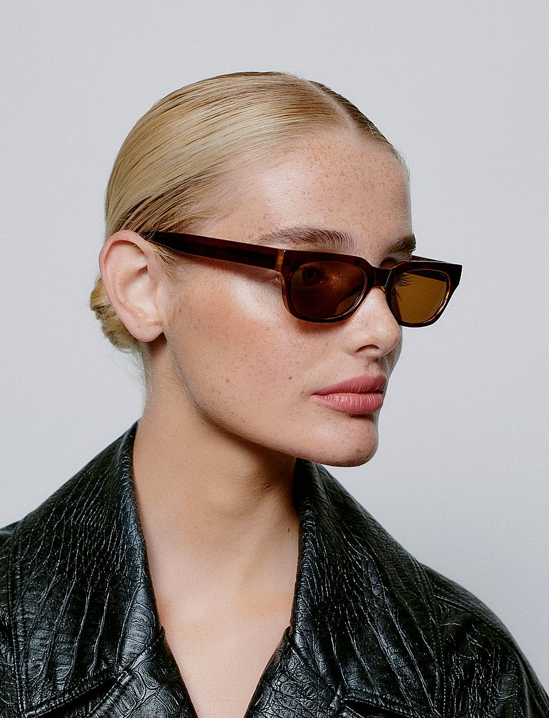 A.Kjærbede - Bror - fyrkantiga - brown/demi light brown transparent - 4