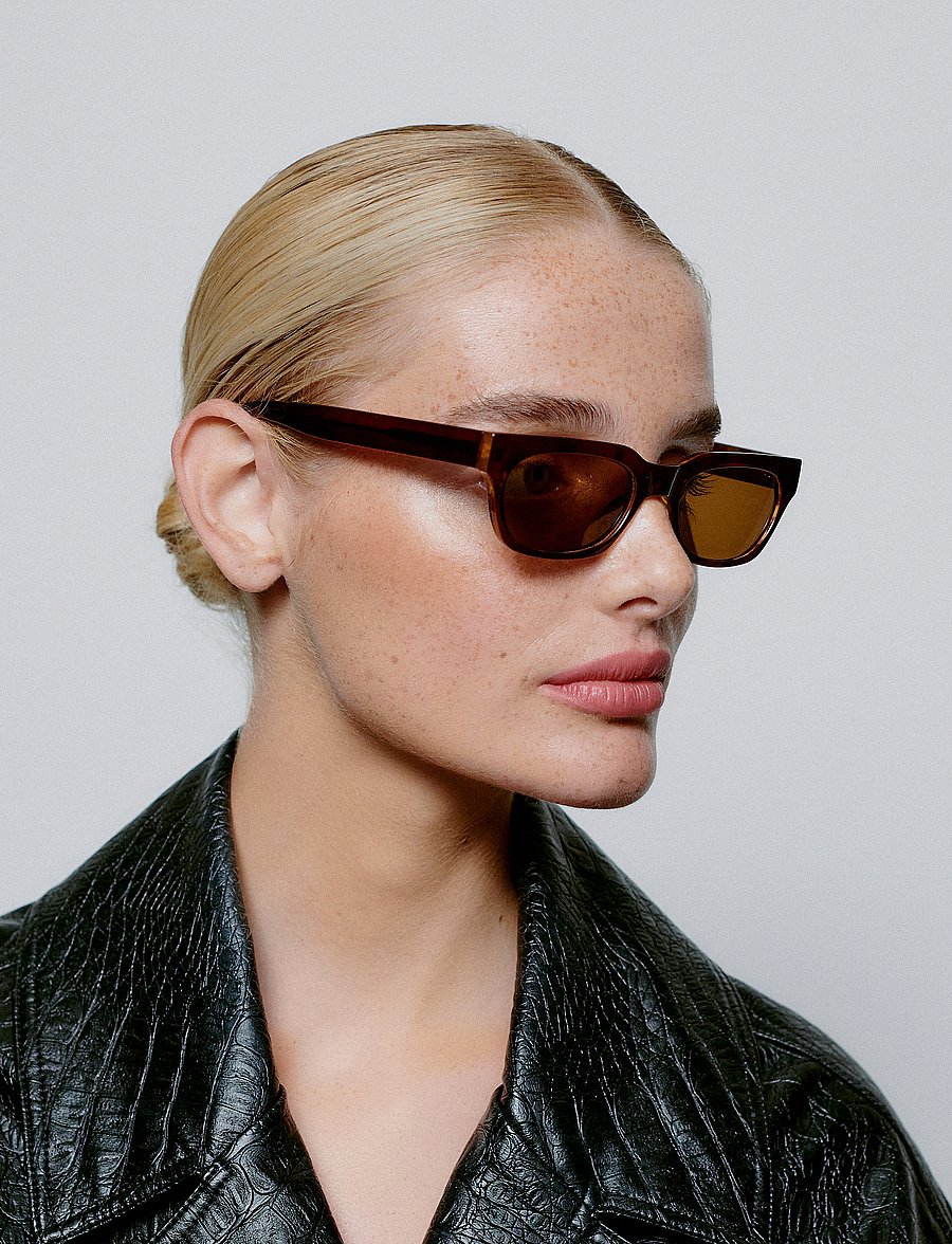 A.Kjærbede - Bror - fyrkantiga - brown/demi light brown transparent - 4