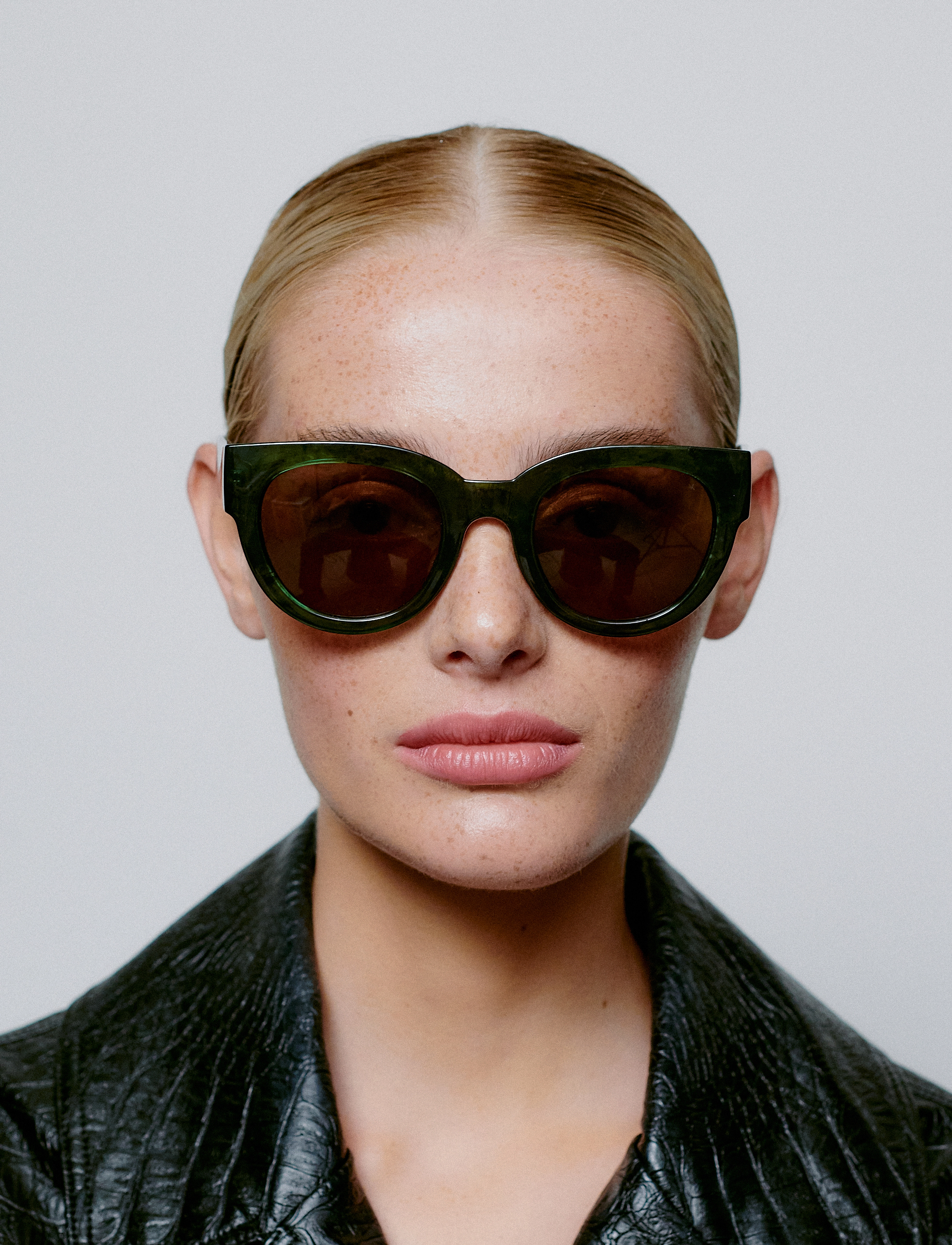 A.Kjærbede Lilly, One Size, Sunglasses, Grün - Round Frame Frauen