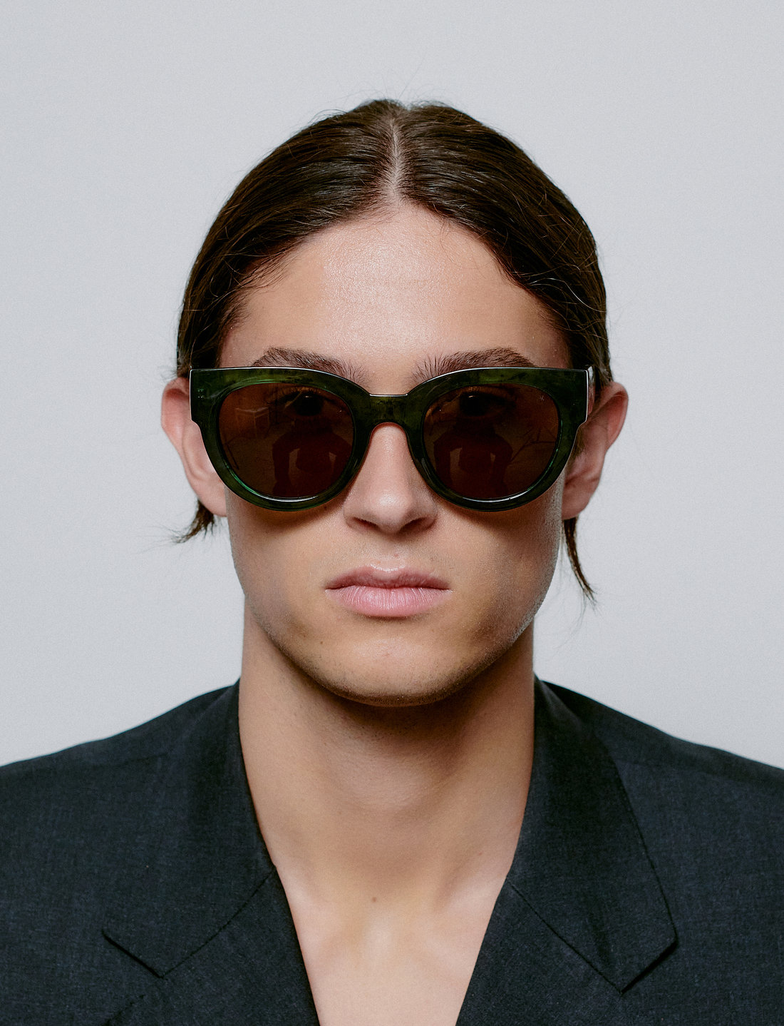 A.Kjærbede - Lilly - Ümmarguse raamiga - green marble transparent - 5