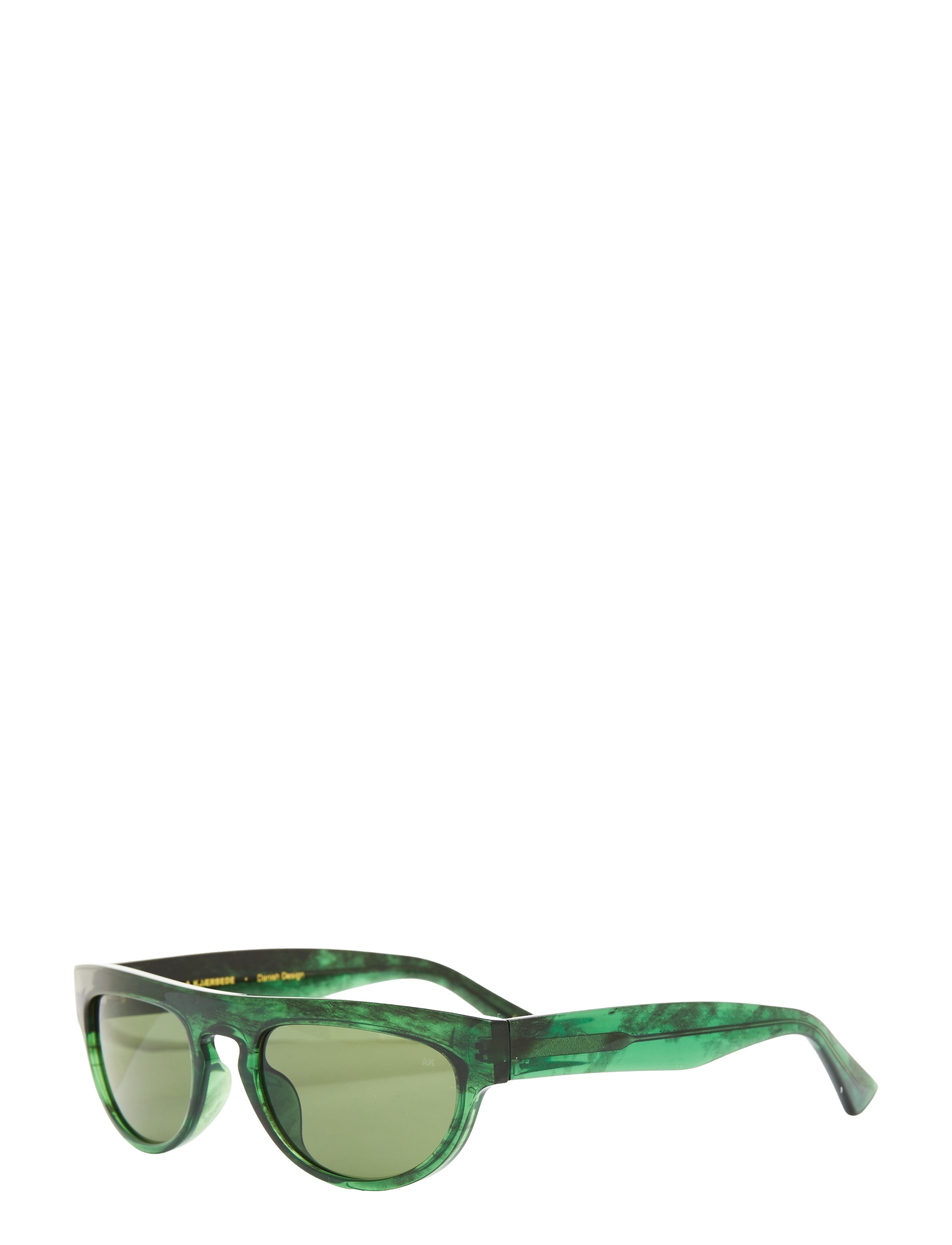 A.Kjærbede - Jake - d-shaped solbriller - green marble transparent - 2