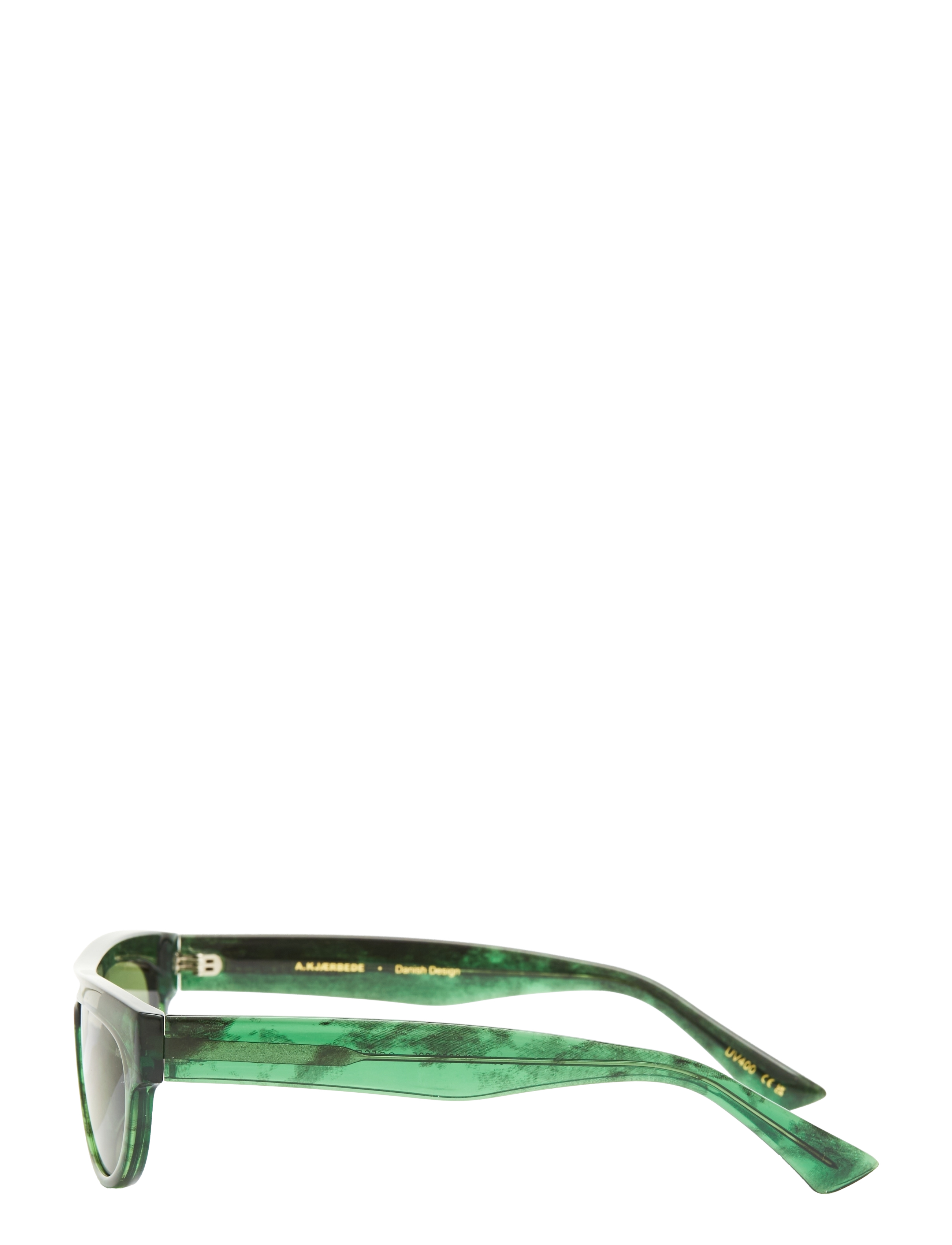 A.Kjærbede - Jake - d-shaped solbriller - green marble transparent - 3