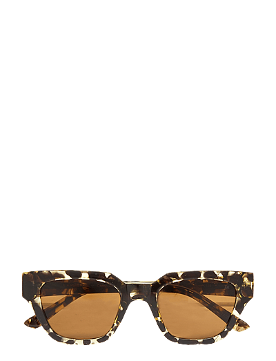 A.Kjærbede Kaws - Sonnenbrillen - BLACK / YELLOW TORTOISE / brown