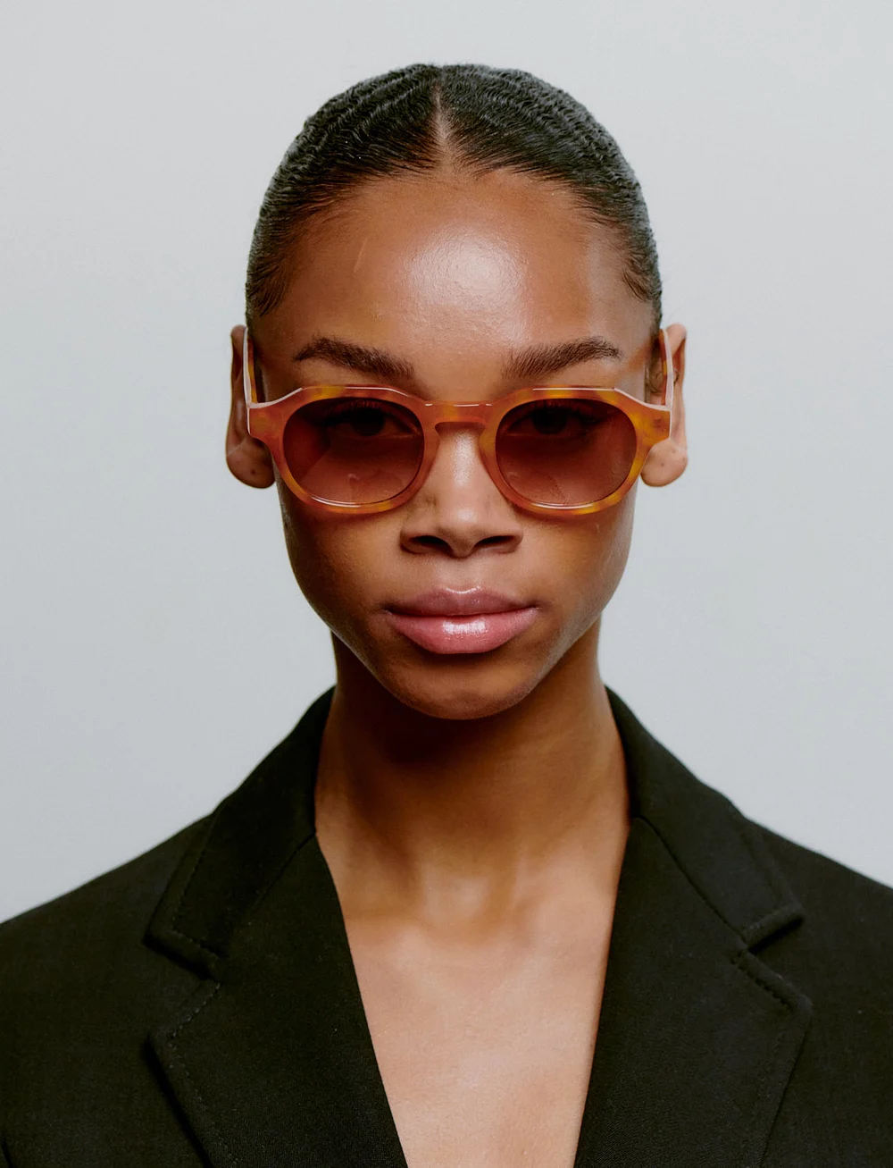 A.Kjærbede - Zan - runde solbriller - burnt amber - 4