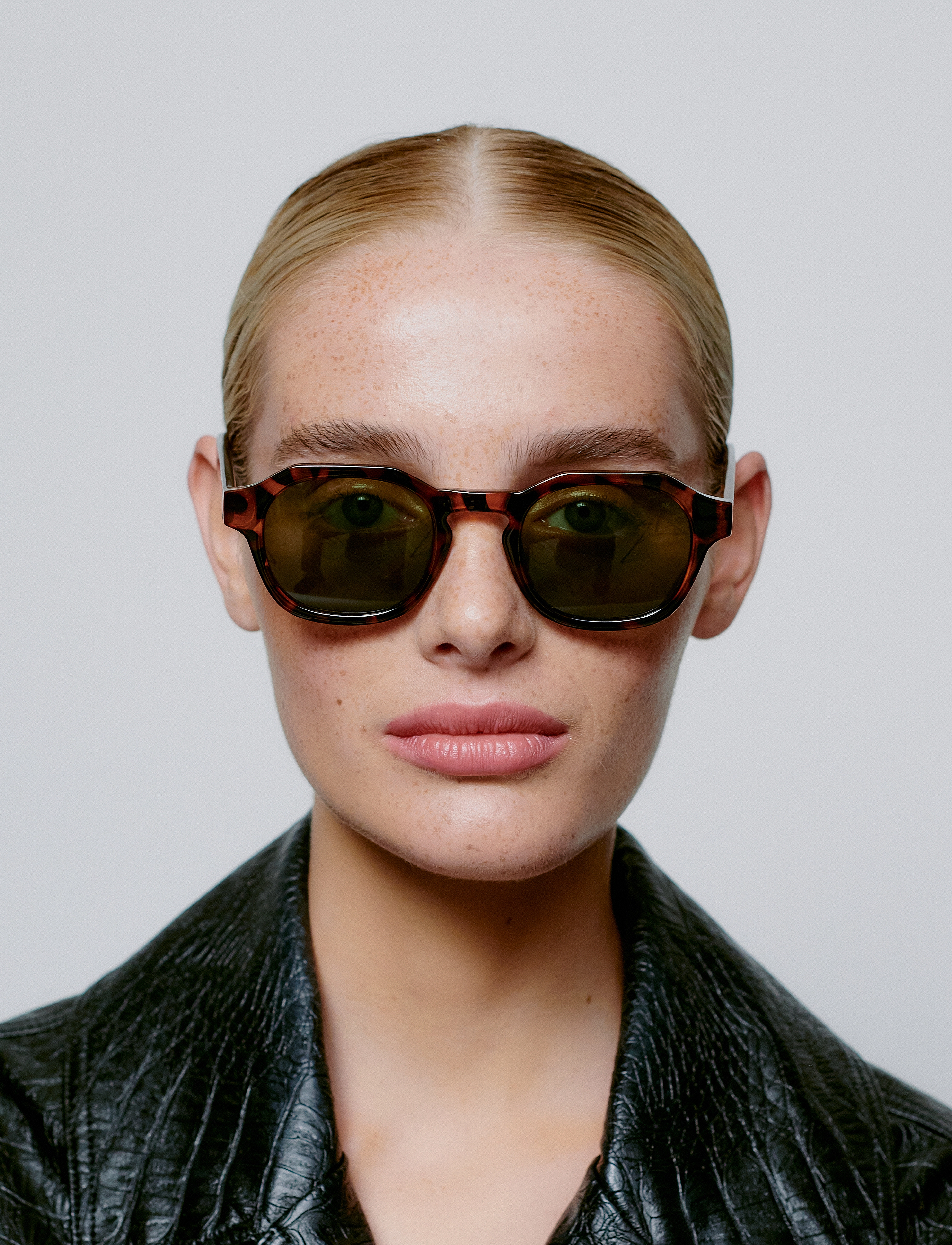 A.Kjærbede Zan, Mænd, Trælook Solbriller, Brun, Str: ONE SIZE
