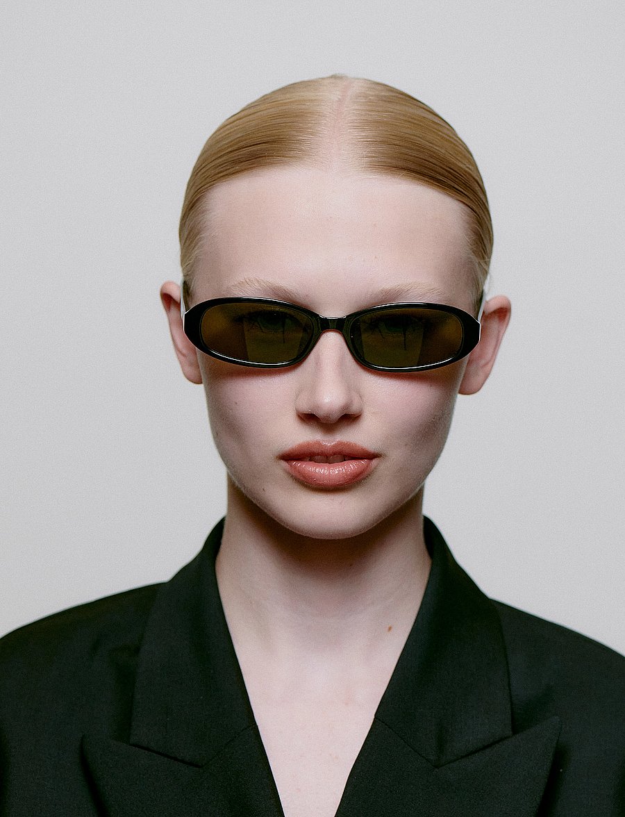 A.Kjærbede - Macy - okrągłe okulary przeciwsłoneczne - black - 3