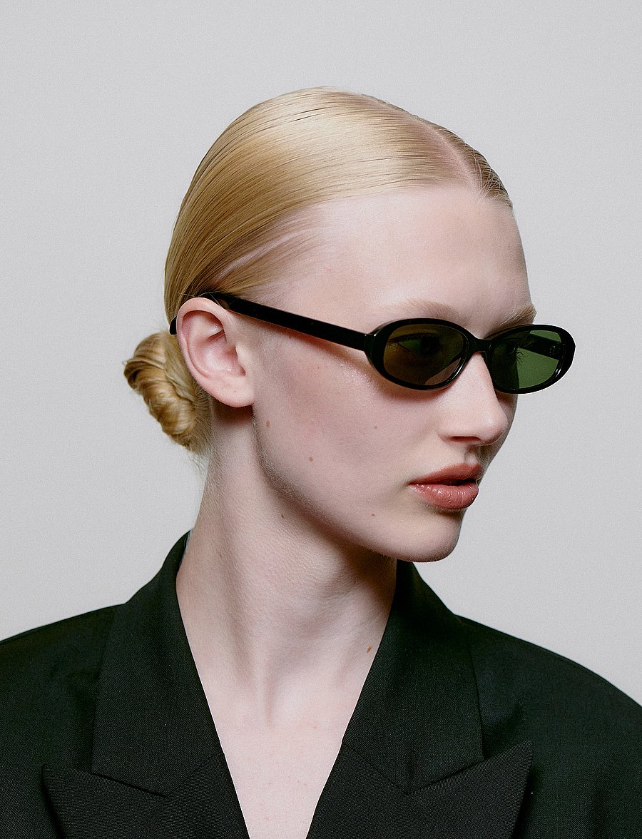 A.Kjærbede - Macy - okrągłe okulary przeciwsłoneczne - black - 5