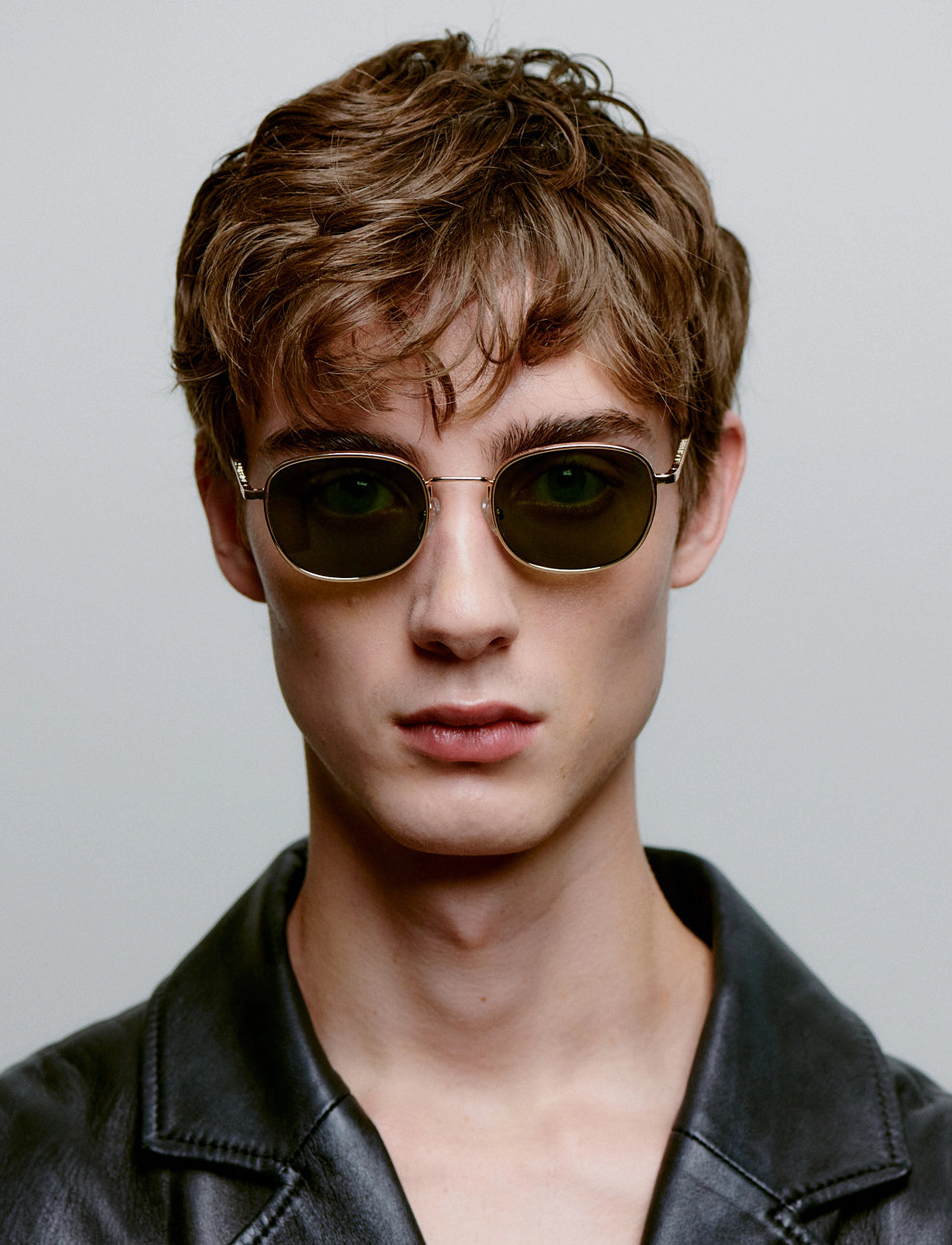 A.Kjærbede Hello, One Size, Sunglasses, Gold - Square Frame Frauen