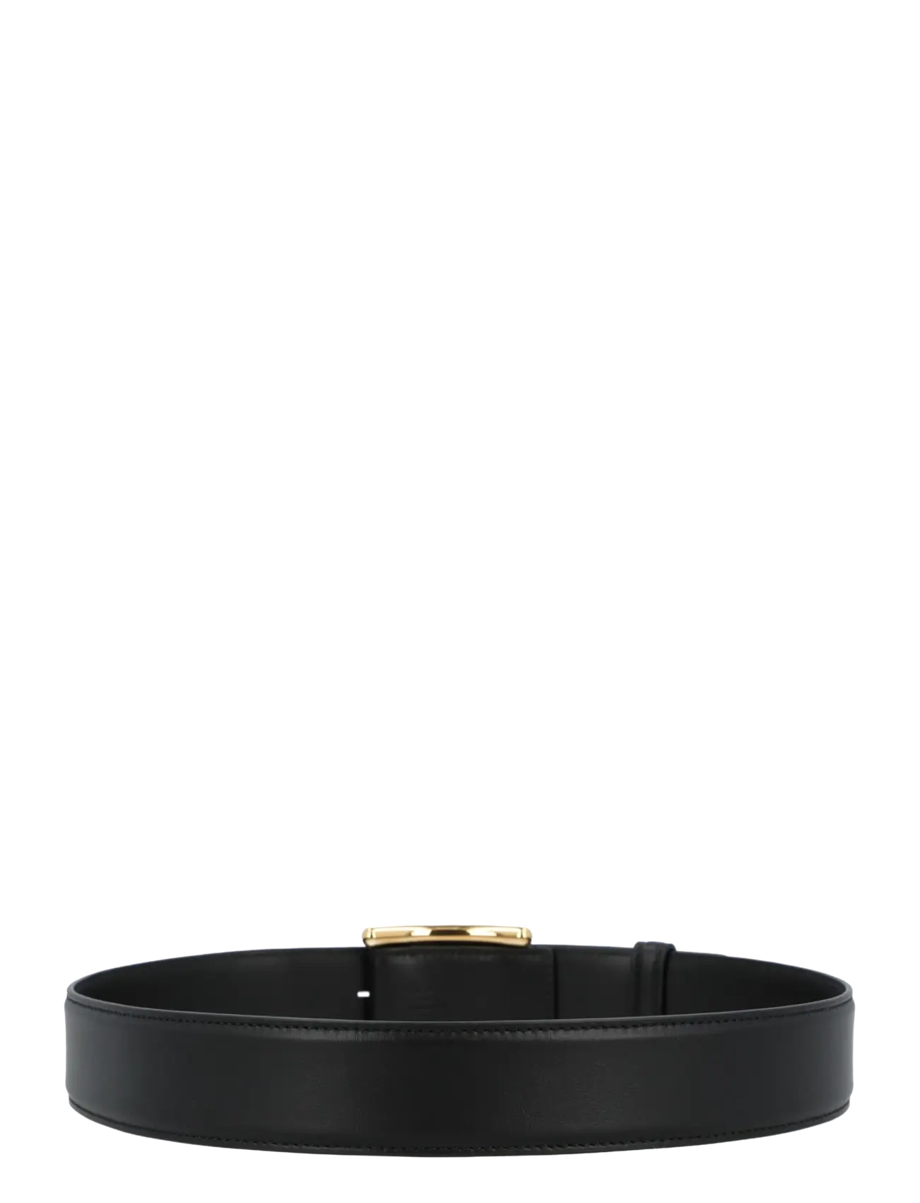 Alaia - Curve leather belt - nahkavyöt - black - 1