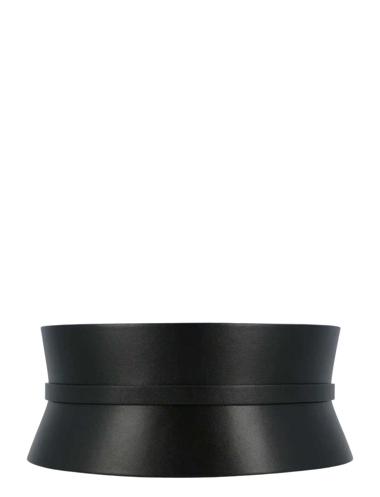 Alaia - Black leather double bustier belt - leather belts - black - 1