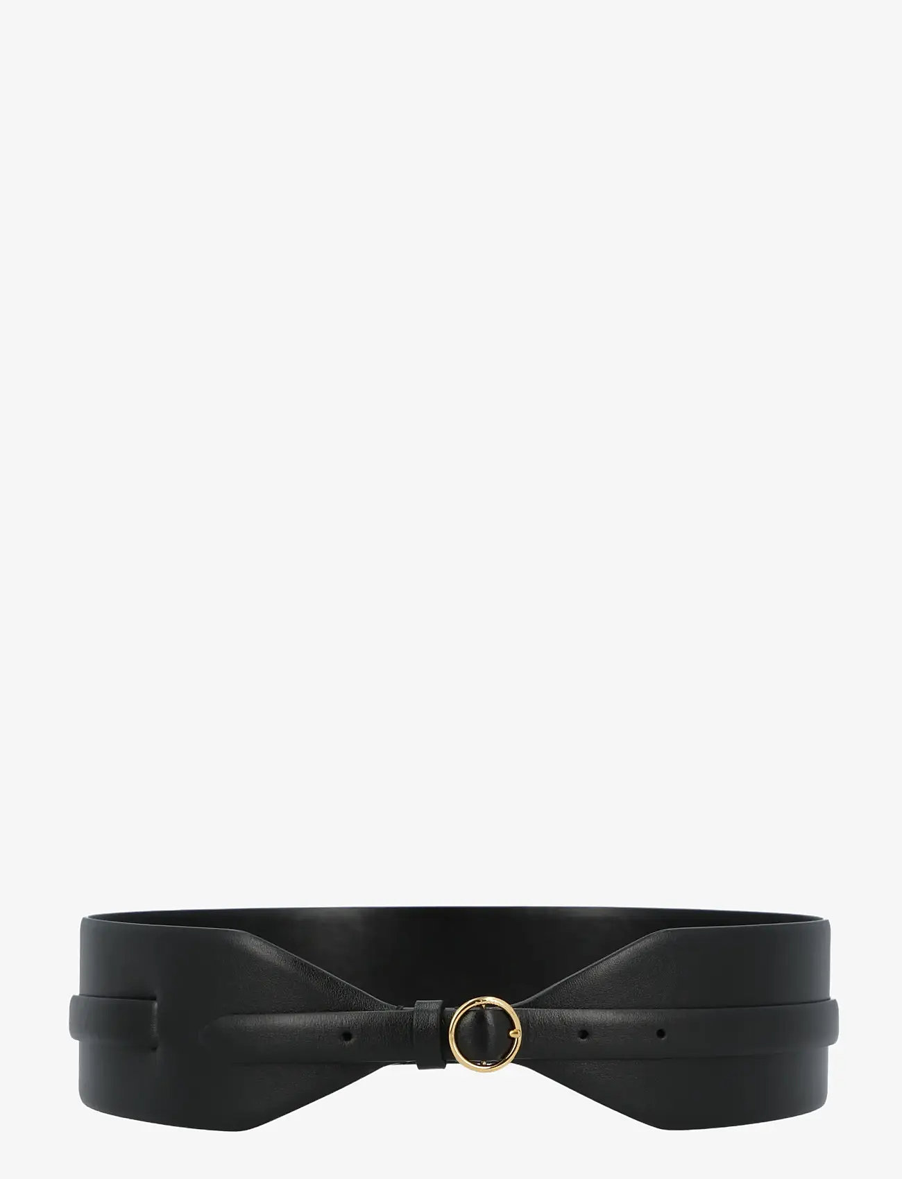 Alaia - Wide Double Leather Belt - nahkrihmad - black - 0