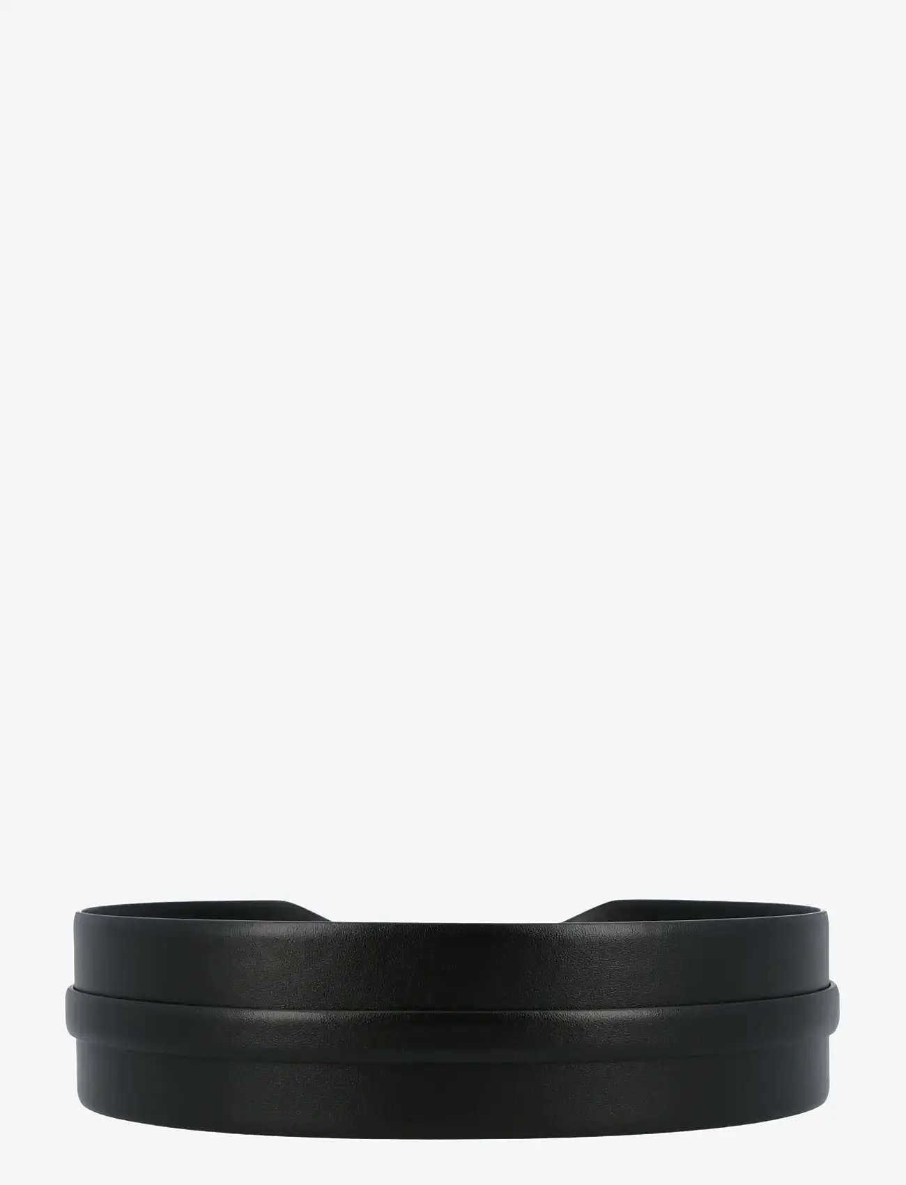 Alaia - Wide Double Leather Belt - nahkrihmad - black - 1