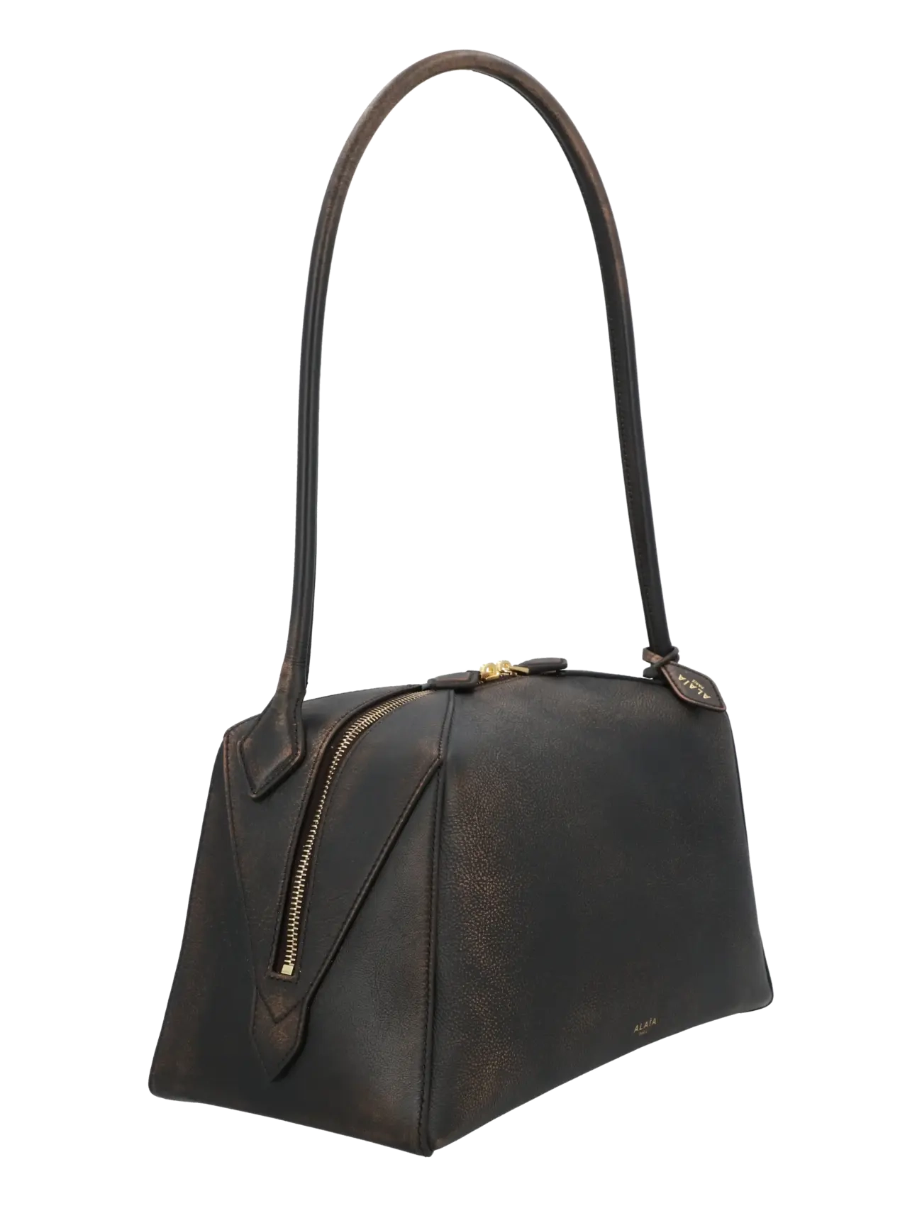 Alaia - Le Bouledogue shoulder bag - shoulder bags - brown - 1