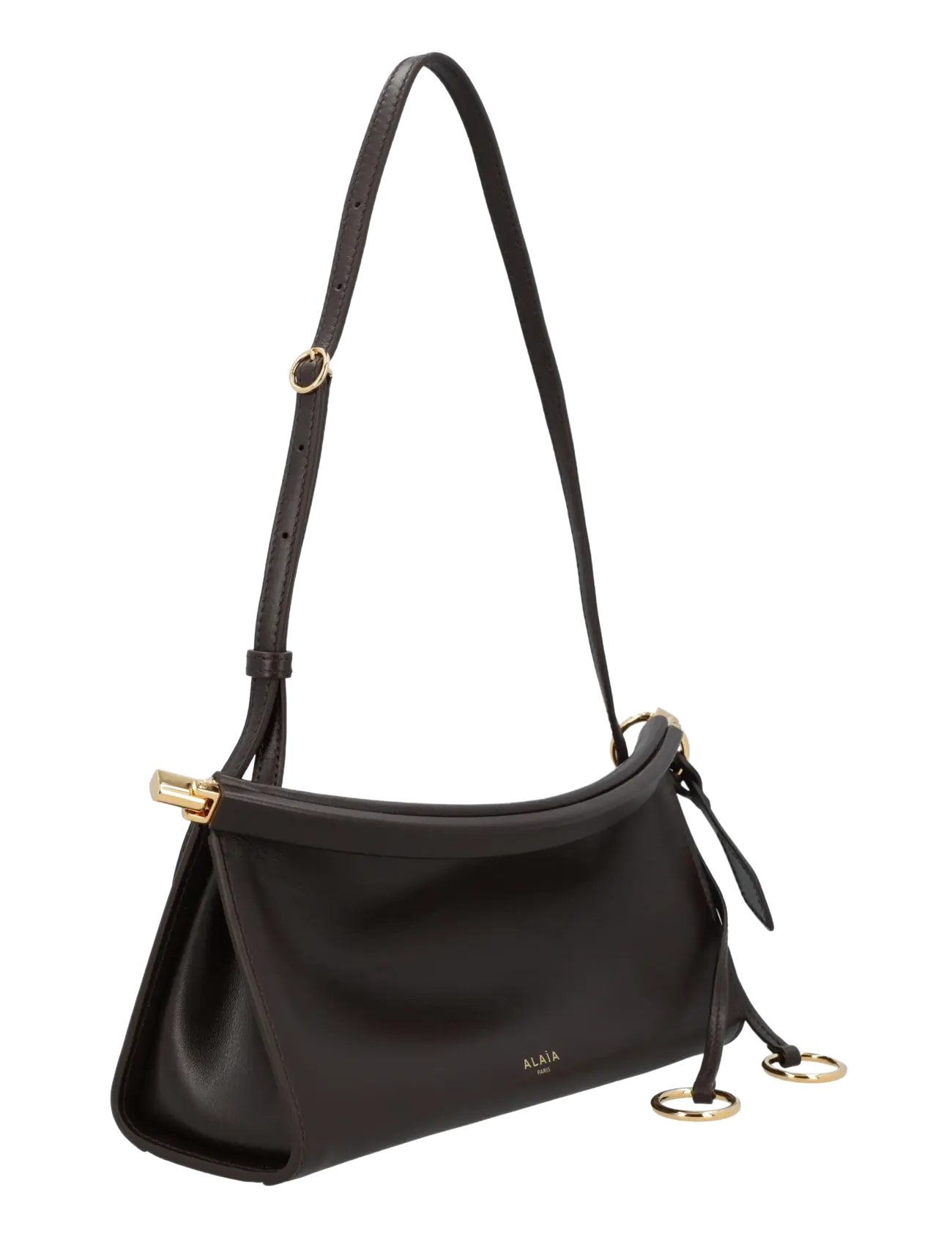 Alaia - Le Click East West Small Bag - shoulder bags - brown - 2