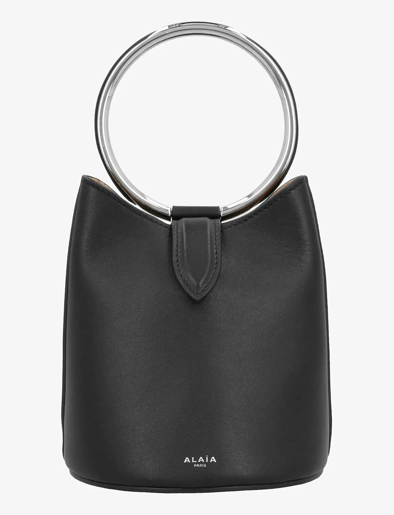 Alaia - Mini Ring Bucket Bag - beuteltaschen - black - 0