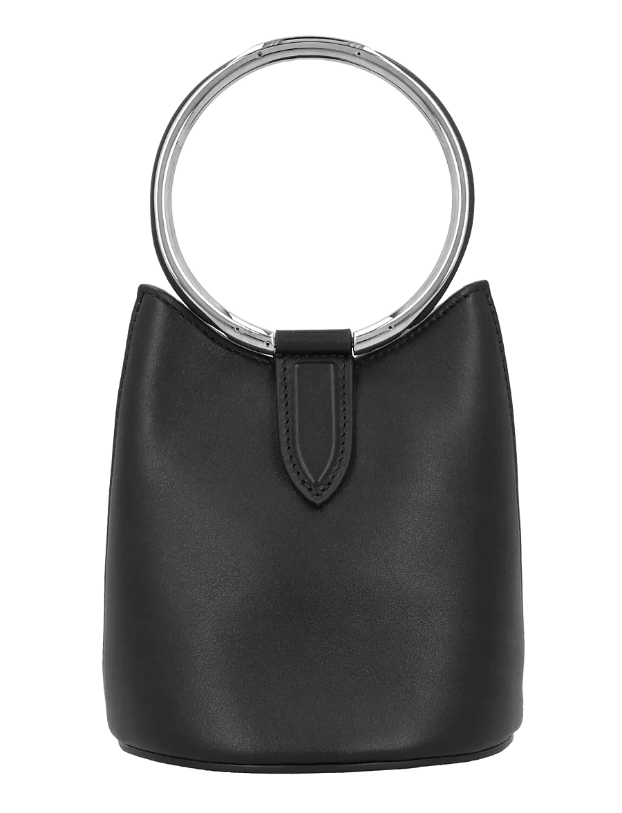 Alaia - Mini Ring Bucket Bag - bucket bags - black - 2