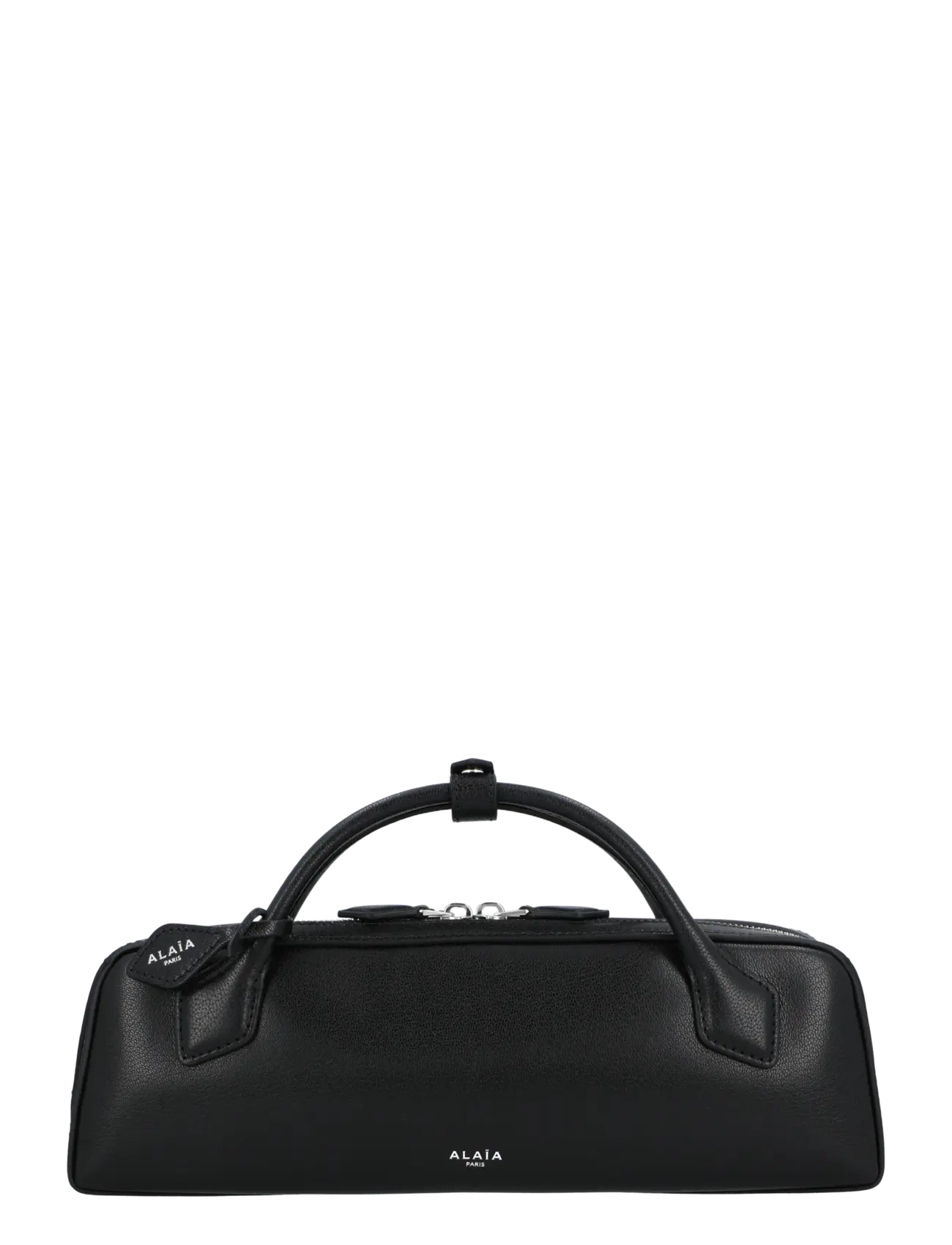 Alaia Le Teckel leather clutch bag - Bags - BLACK / black