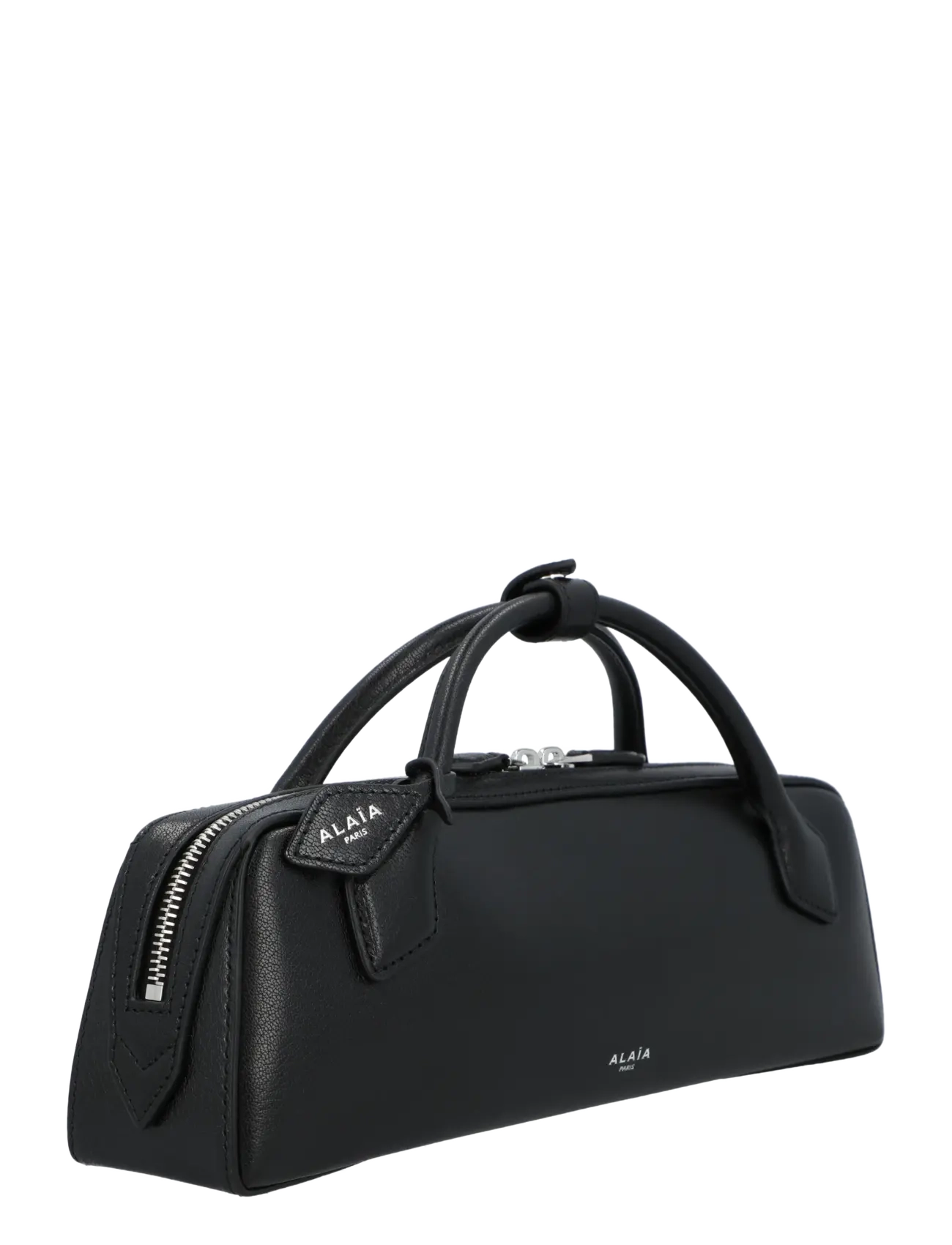 Alaia - Le Teckel leather clutch bag - black - 1