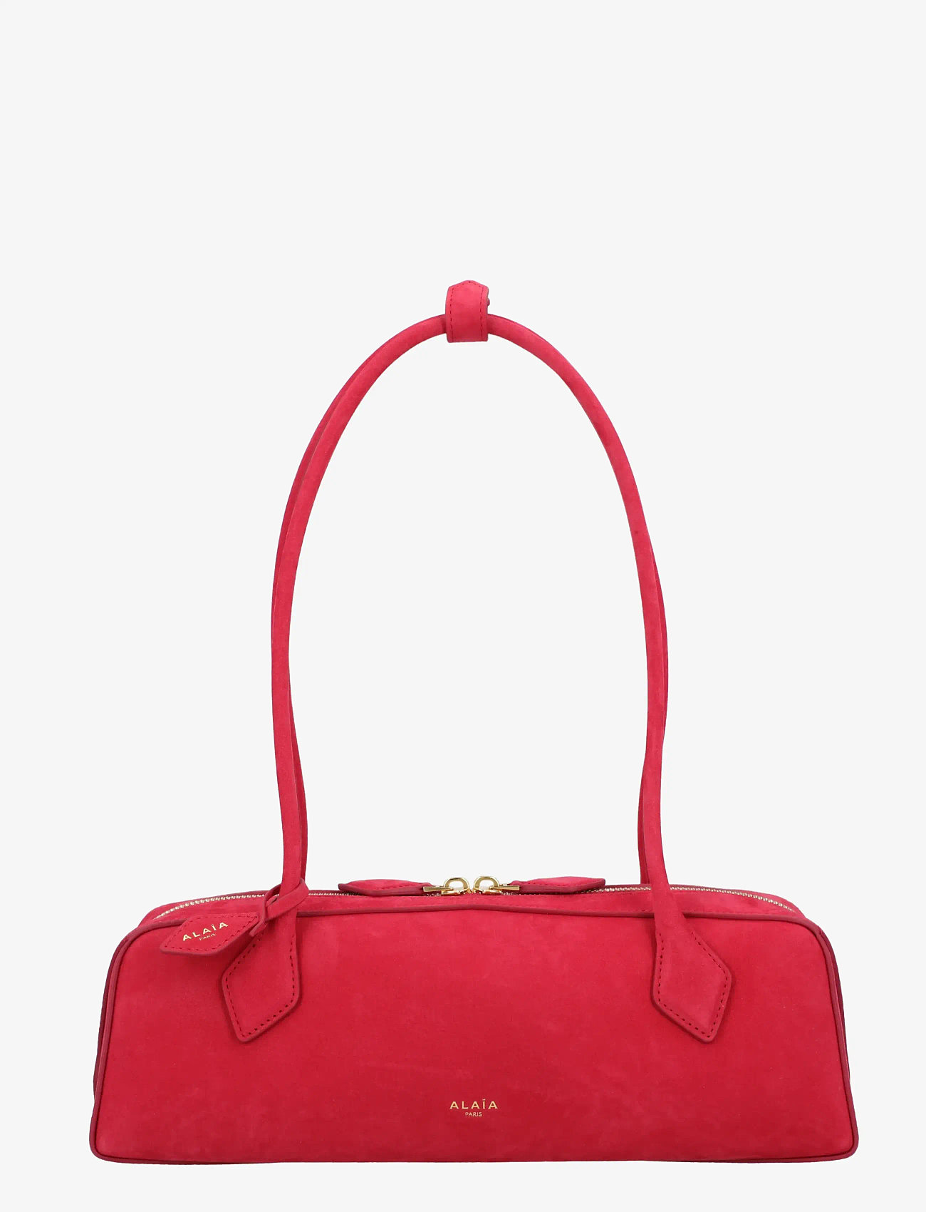 Alaia - Le Teckel leather clutch bag - skuldertasker - red - 0