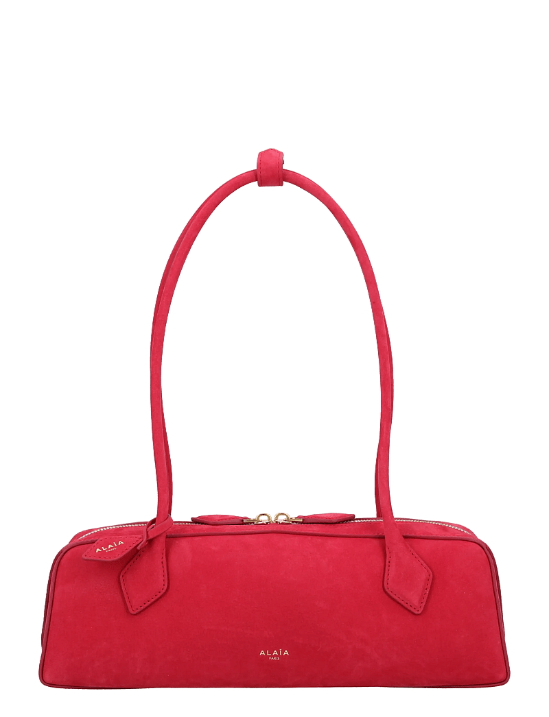 Alaia - Le Teckel leather clutch bag - skuldertasker - red - 0