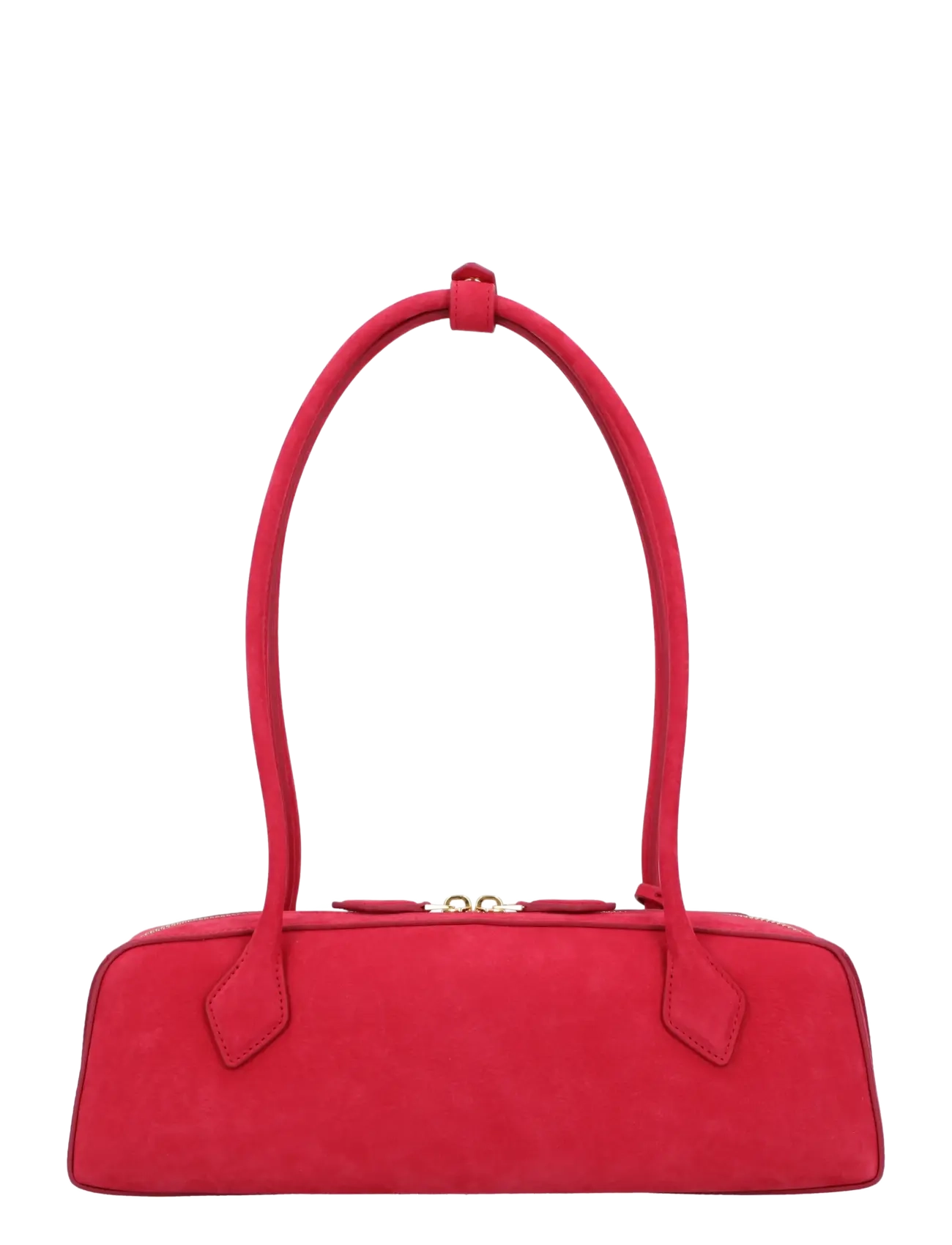 Alaia - Le Teckel leather clutch bag - axelremsväskor - red - 1