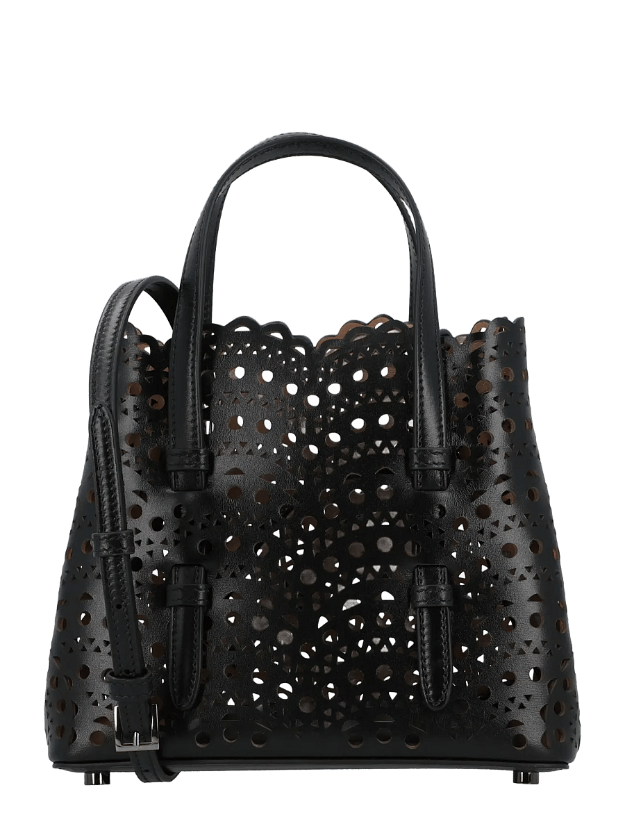 Alaia - Mina 20 Tote Bag - shoppers & tote bags - black - 0