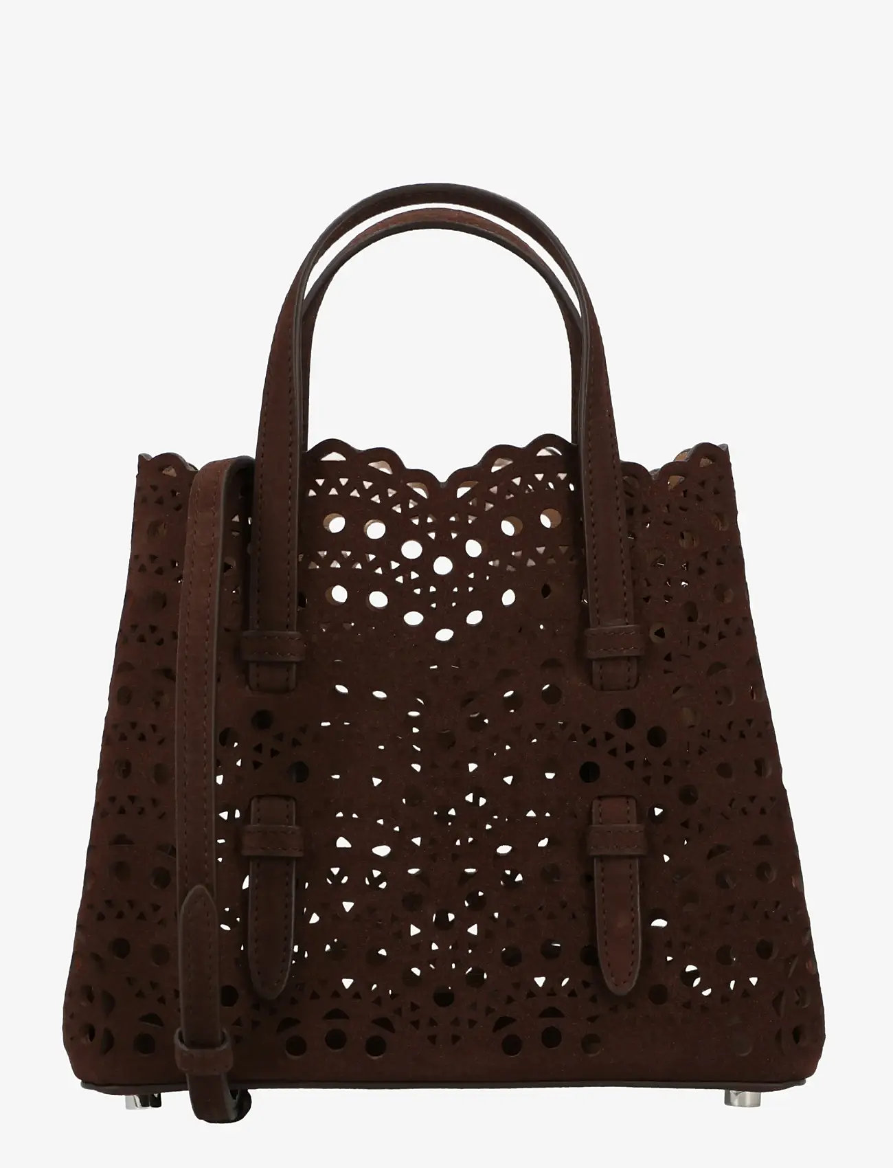 Alaia - Mina 20 Tote Bag - tote-stiilis kotid - brown - 0