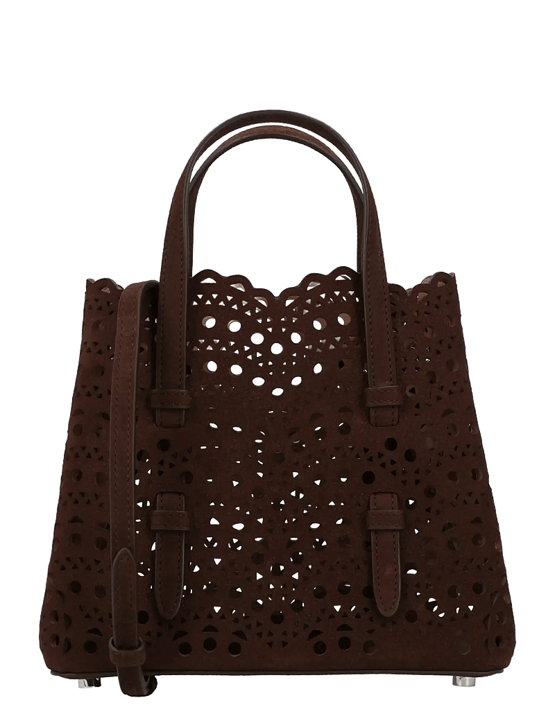 Alaia - Mina 20 Tote Bag - tote-stiilis kotid - brown - 0