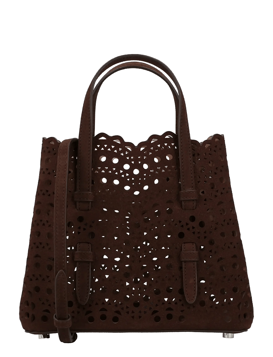Alaia - Mina 20 Tote Bag - tote bags - brown - 0