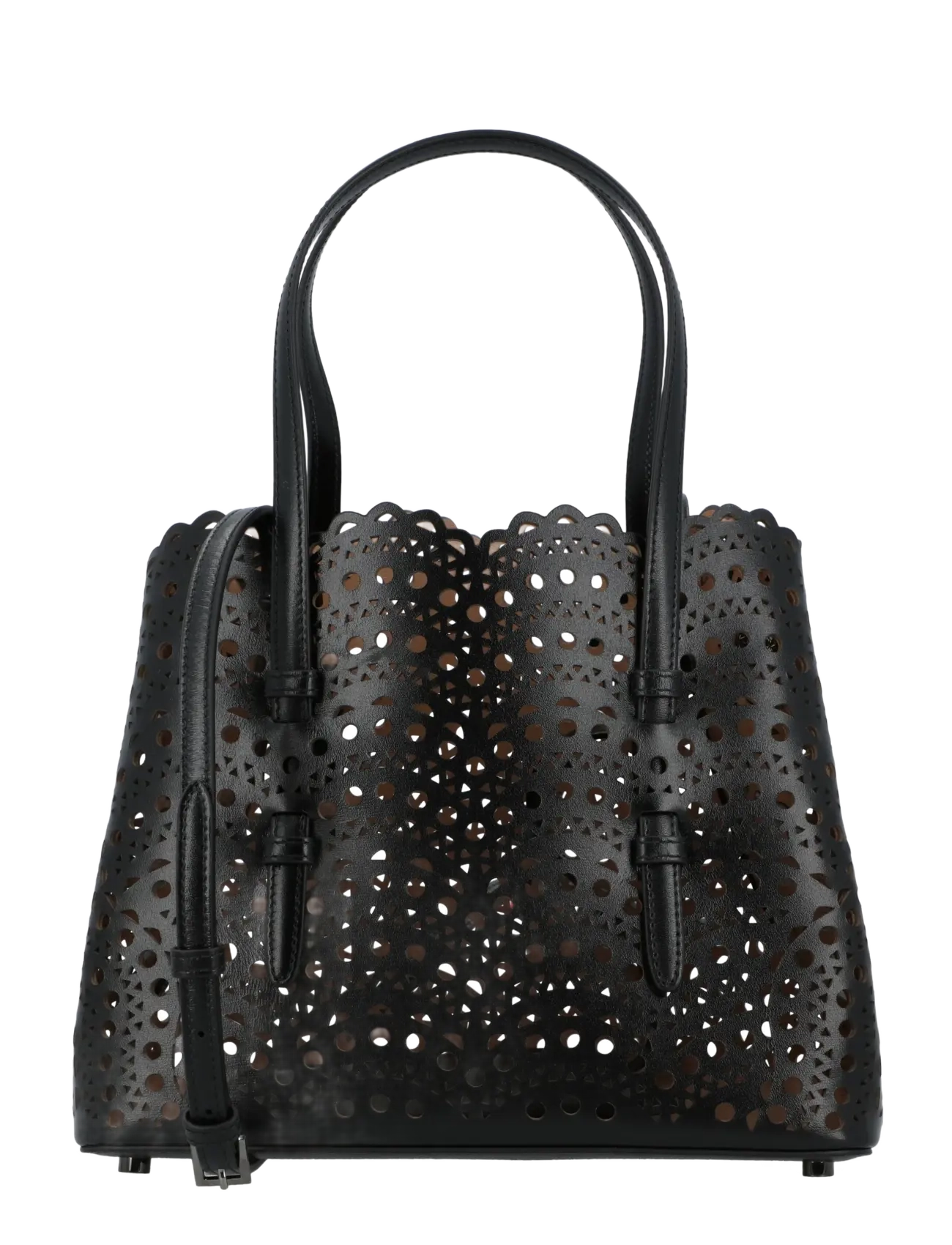 Alaia Mina 25 Tote Bag - Shopper - BLACK / black