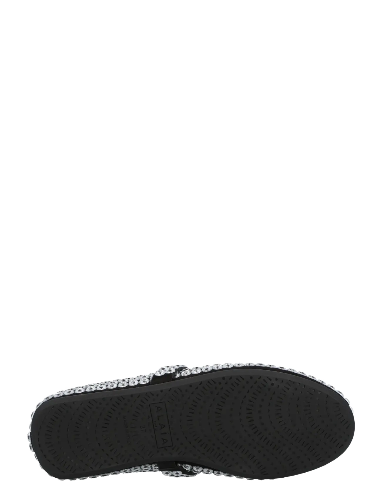 Alaia - Glass-Embellished Suede Ballet Flats - besondere anlässe - silver - 2