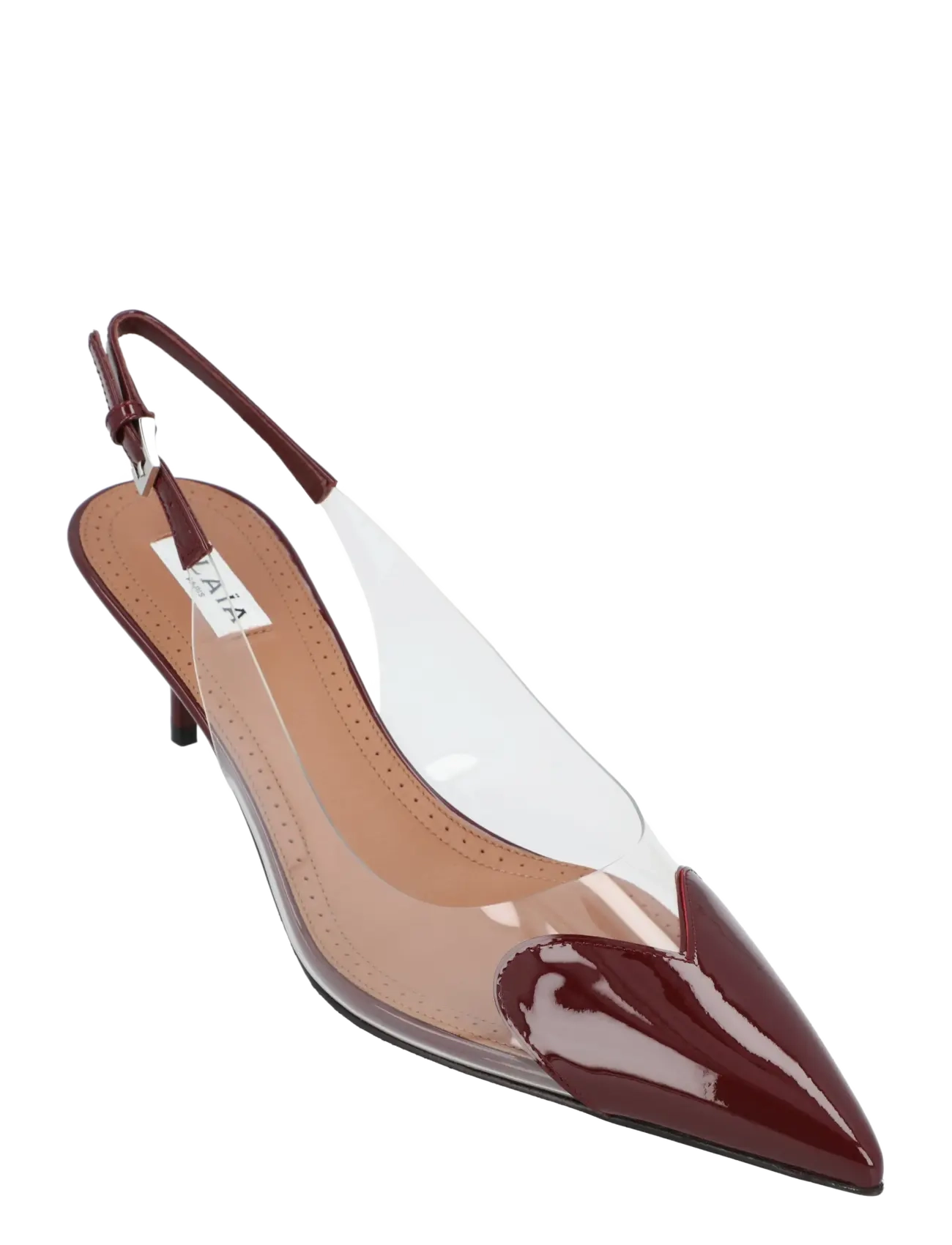 Alaia Le Cœur Slingbacks, 36, Sling Backs, Burgunderrot - Heeled Frauen