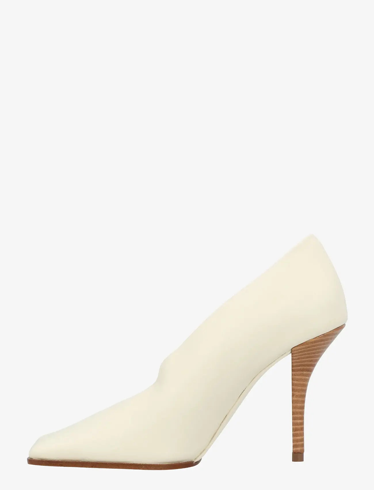Alaia - 90 leather pumps - pumps - cream - 1