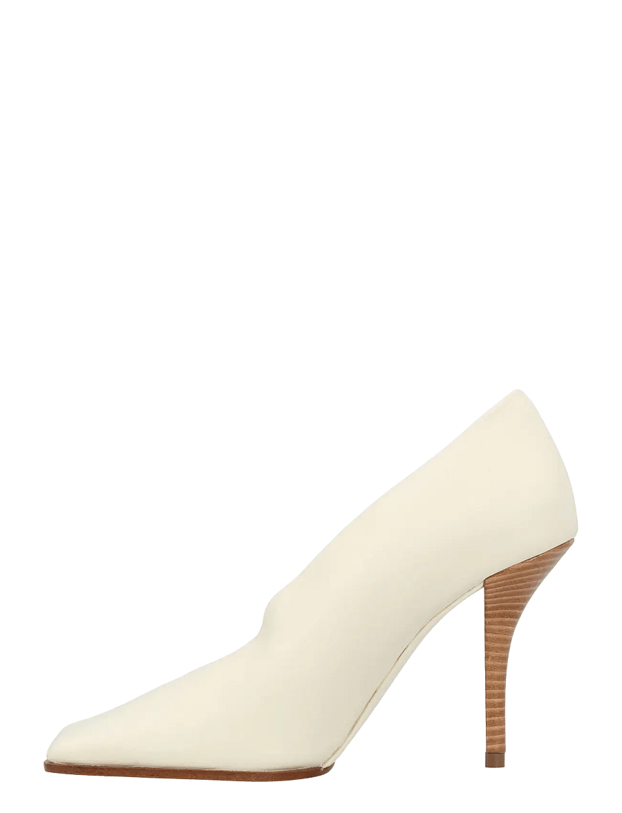 Alaia - 90 leather pumps - pumps - cream - 1