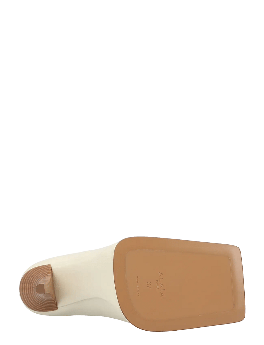 Alaia - 90 leather pumps - pumps - cream - 2