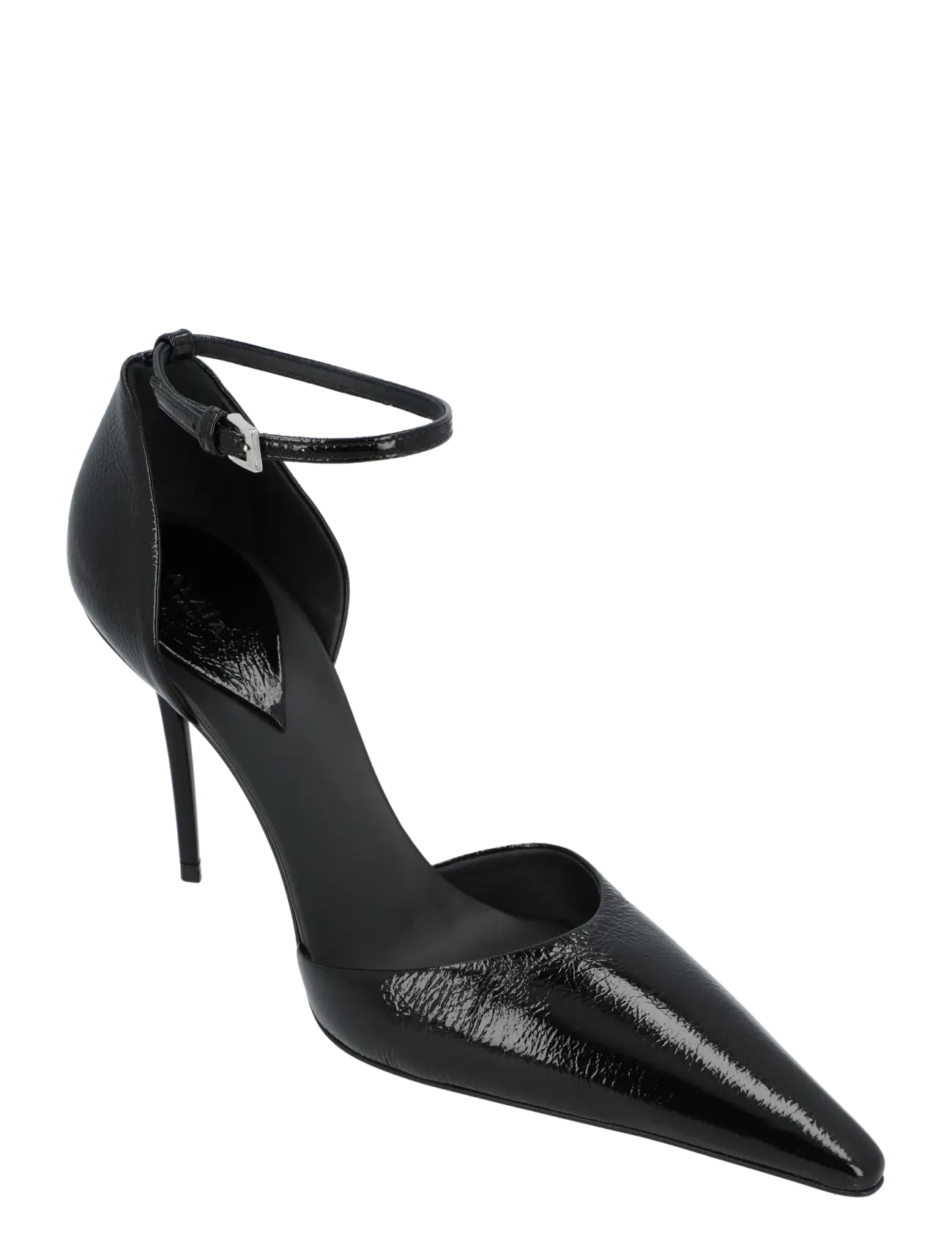 Alaia Black Patent Leather D'orsay Pumps 90, Kvinder, D'Orsay Pumps Med Ankelrem, Sort, Str: 39