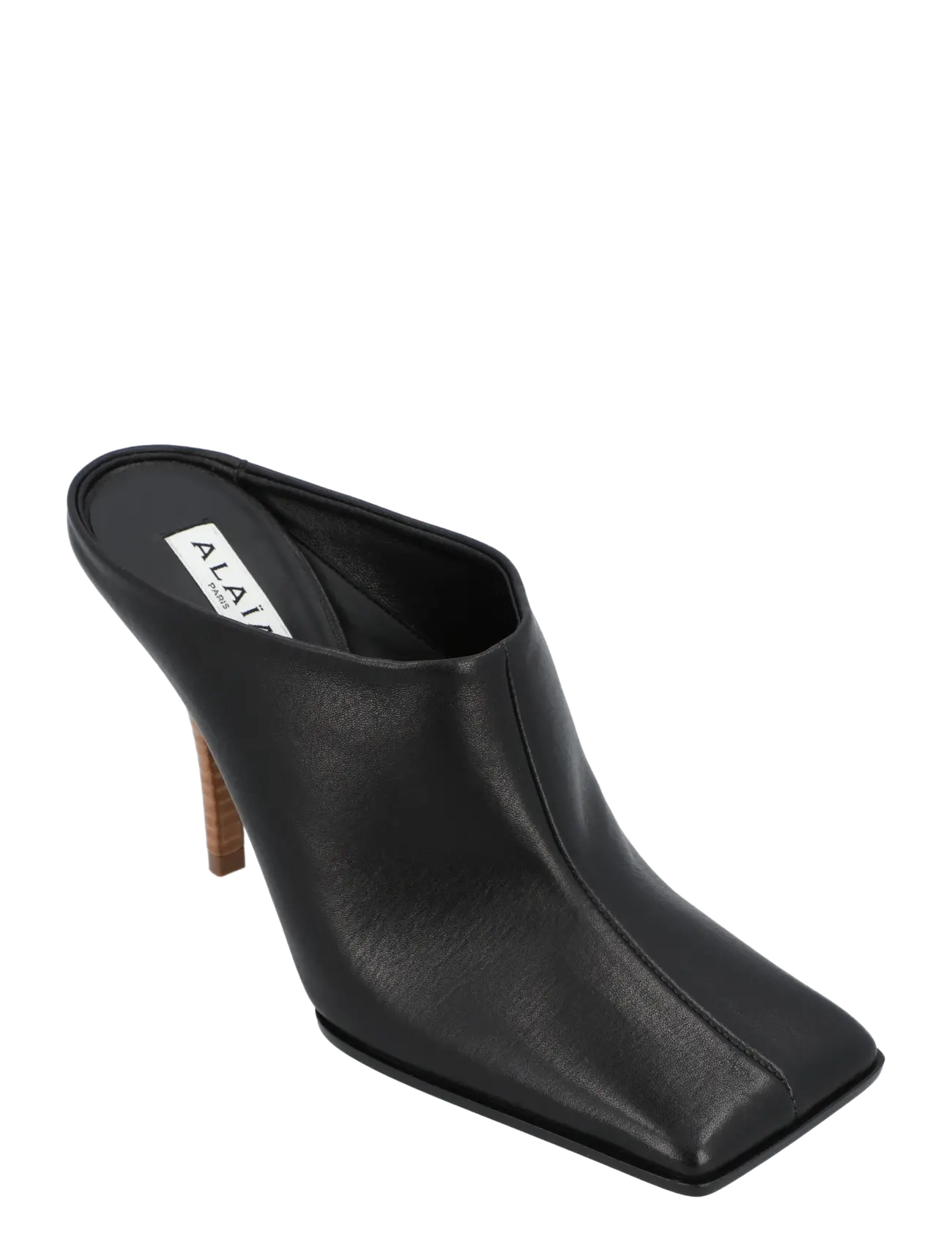 Alaia 90 leather mules - Shoes - BLACK / black