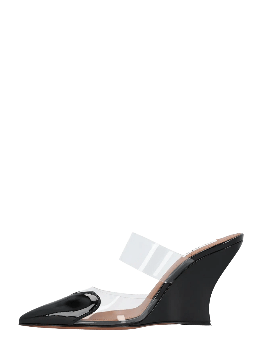 Alaia - Le Cœur Wedge Mules - mules med hæle - black - 1