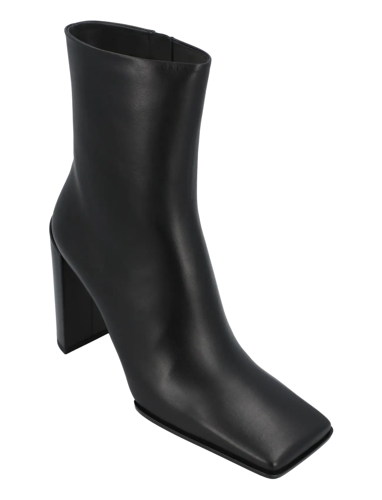 Alaia Square-toe ankle boots - Stiefeletten mit Absatz - BLACK / black