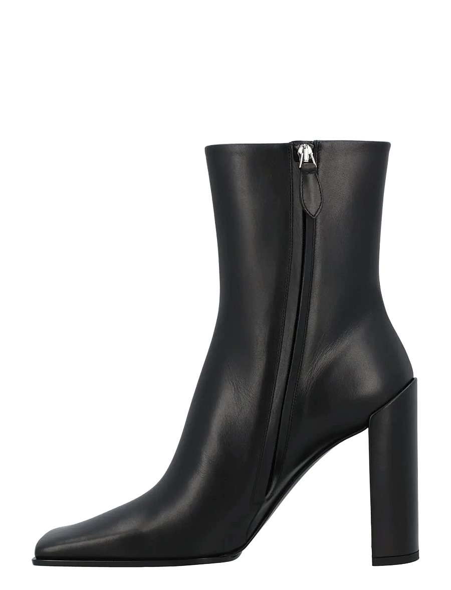 Alaia - Square-toe ankle boots - kontsaga poolsaapad - black - 1