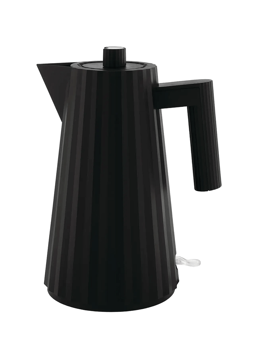 Alessi - Electric kettle in thermoplastic, black European plug 2400W - wasserkessel & wasserkocher - black - 1
