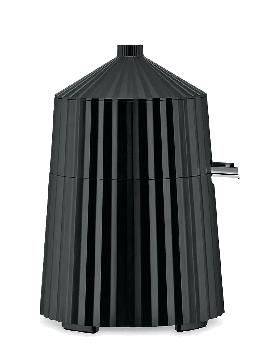 Alessi - Electric citrusi thermoplastic, black European plug 80W - tsitrusepressid - black - 0