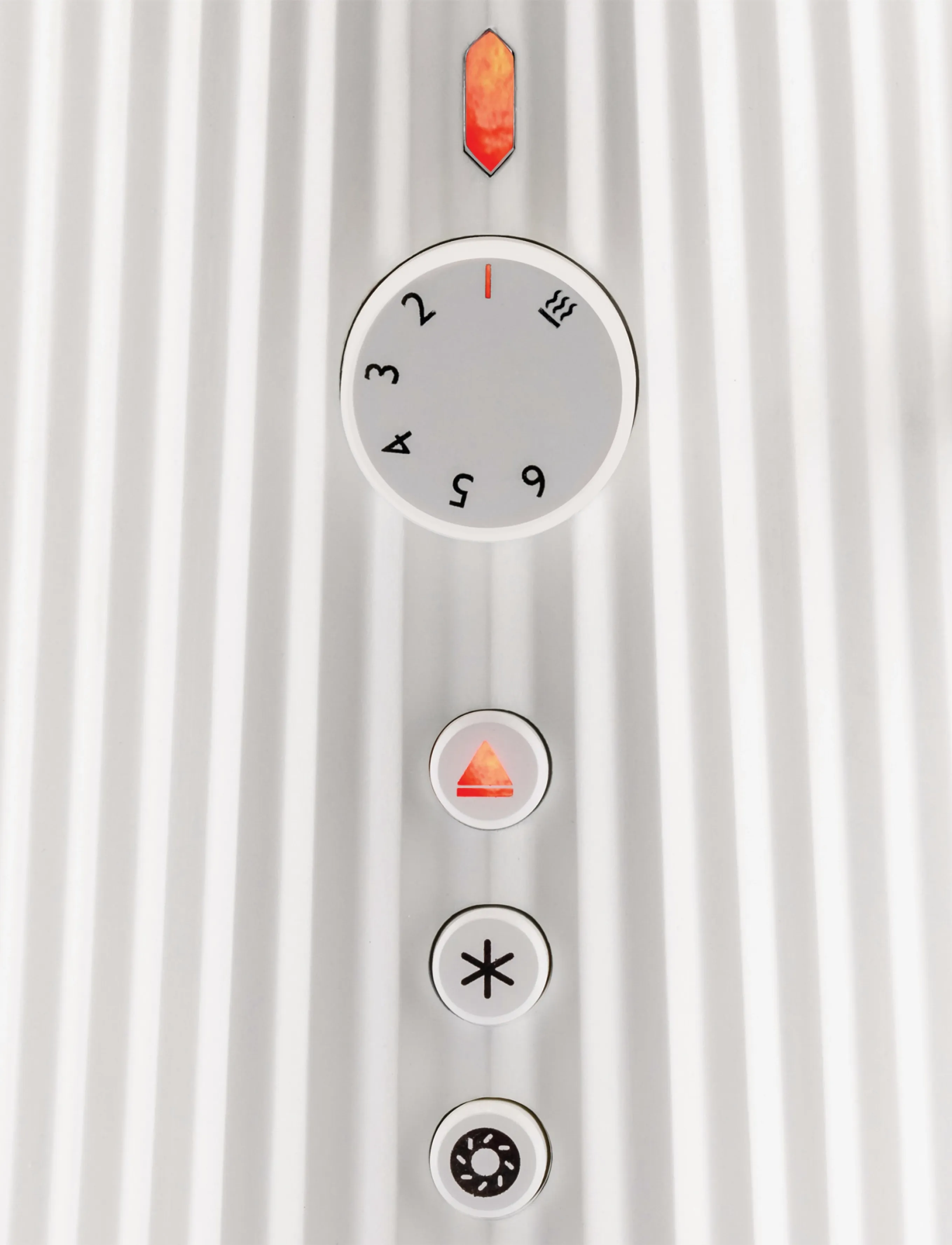 Alessi - Wide grate in thermoplastic, white European plug 850W - rösterid - white - 5